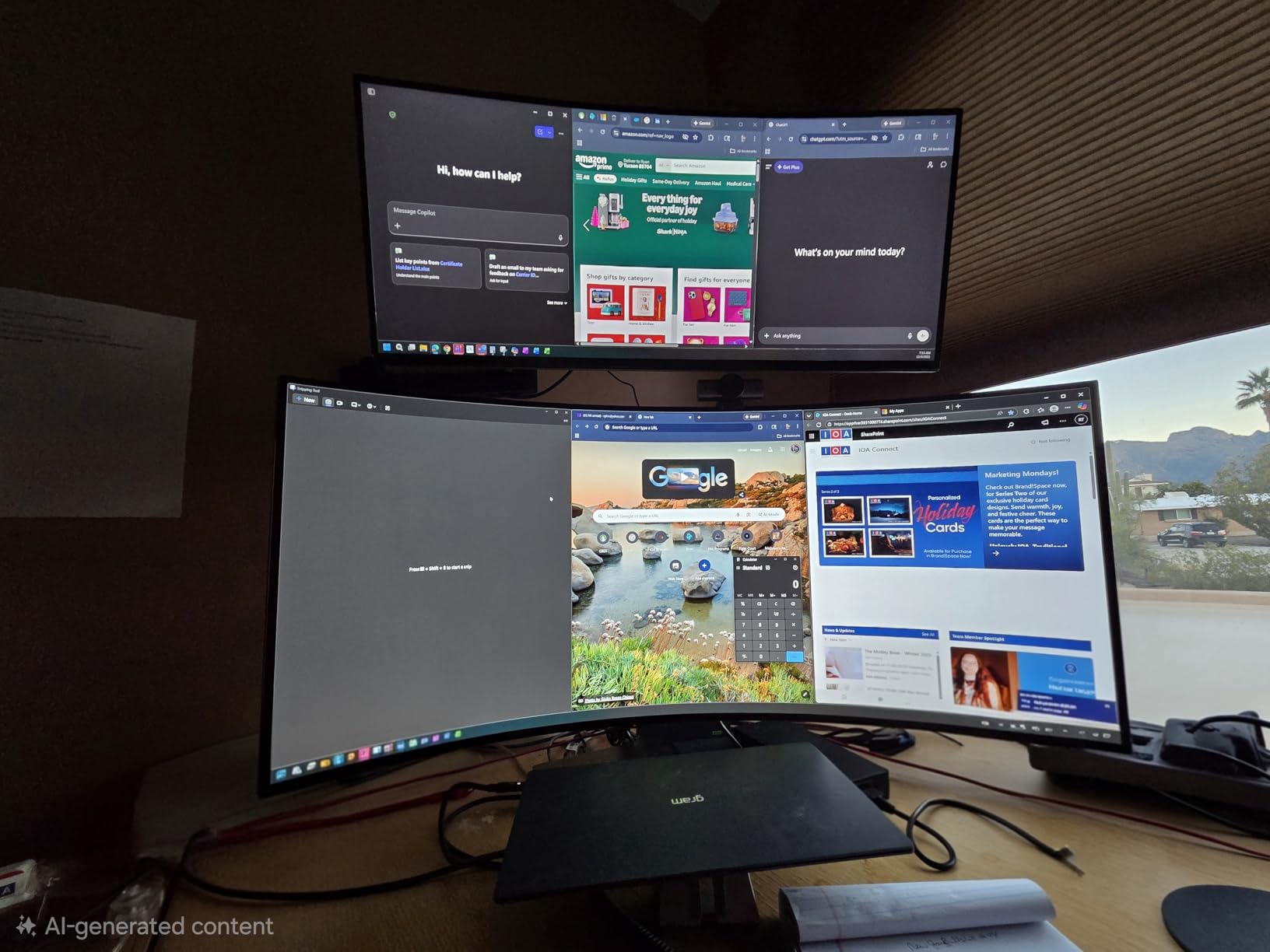 LG 34G630A-B 34-Inch Ultragear WQHD (3440 x 1440) Curved Gaming Monitor, 240Hz, 1ms, FreeSync Premium, DisplayHDR 400, Built-in Speaker, HDMI, DisplayPort, USB Type-C, Tilt/Height/Swivel Stand, Black - Customer Photo 2