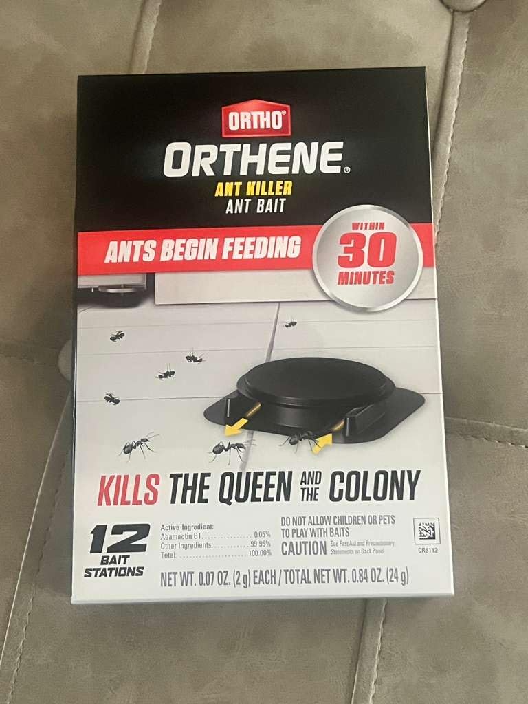 Ortho Orthene Ant Killer Ant Bait, Indoor Ant Killer, Kills The Queen and The Colony, 12 Stations - Customer Photo 2