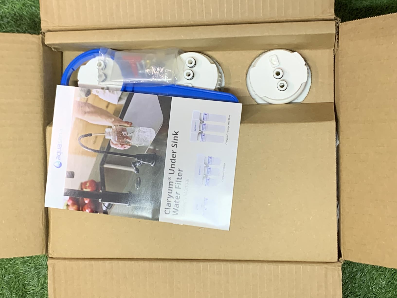 Aquasana Under Sink Water Filter | 3-Stage Filtration | Certified to Reduce up to 99.99% of PFAS, Lead, Chlorine, & More | Under Counter Drinking Water Filter | Brushed Nickel Faucet | AQ-6300-BN - Customer Photo 2