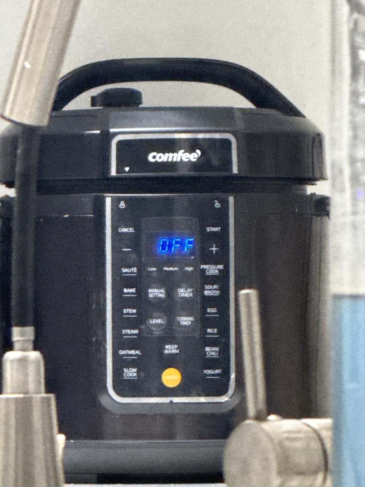 COMFEE' 7-in-1 Small Electric Pressure Cooker, Slow Cooker, Steamer, Sauté, Sous Vide, Warmer, Multi Cooker with Natural Ceramic Coated Non-Stick Pot, 3 Quarts - Customer Photo 1