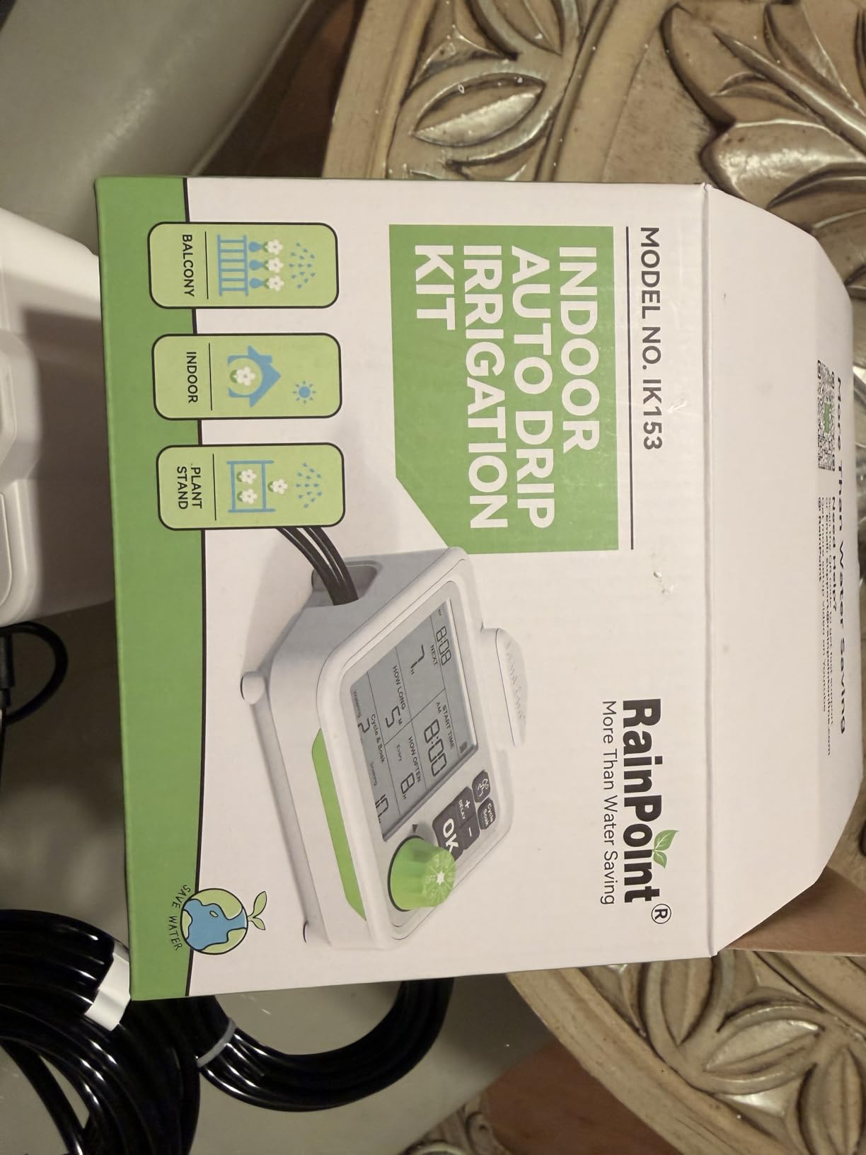 RAINPOINT Large Display Automatic Plant Waterer Indoor for Pot Plants,Cycle & Soak Mode Vacation Self Watering Drip Irrigation System Device Kit Office Patio Greenhouse Grow Tent Water 10-15 Plants - Customer Photo 2