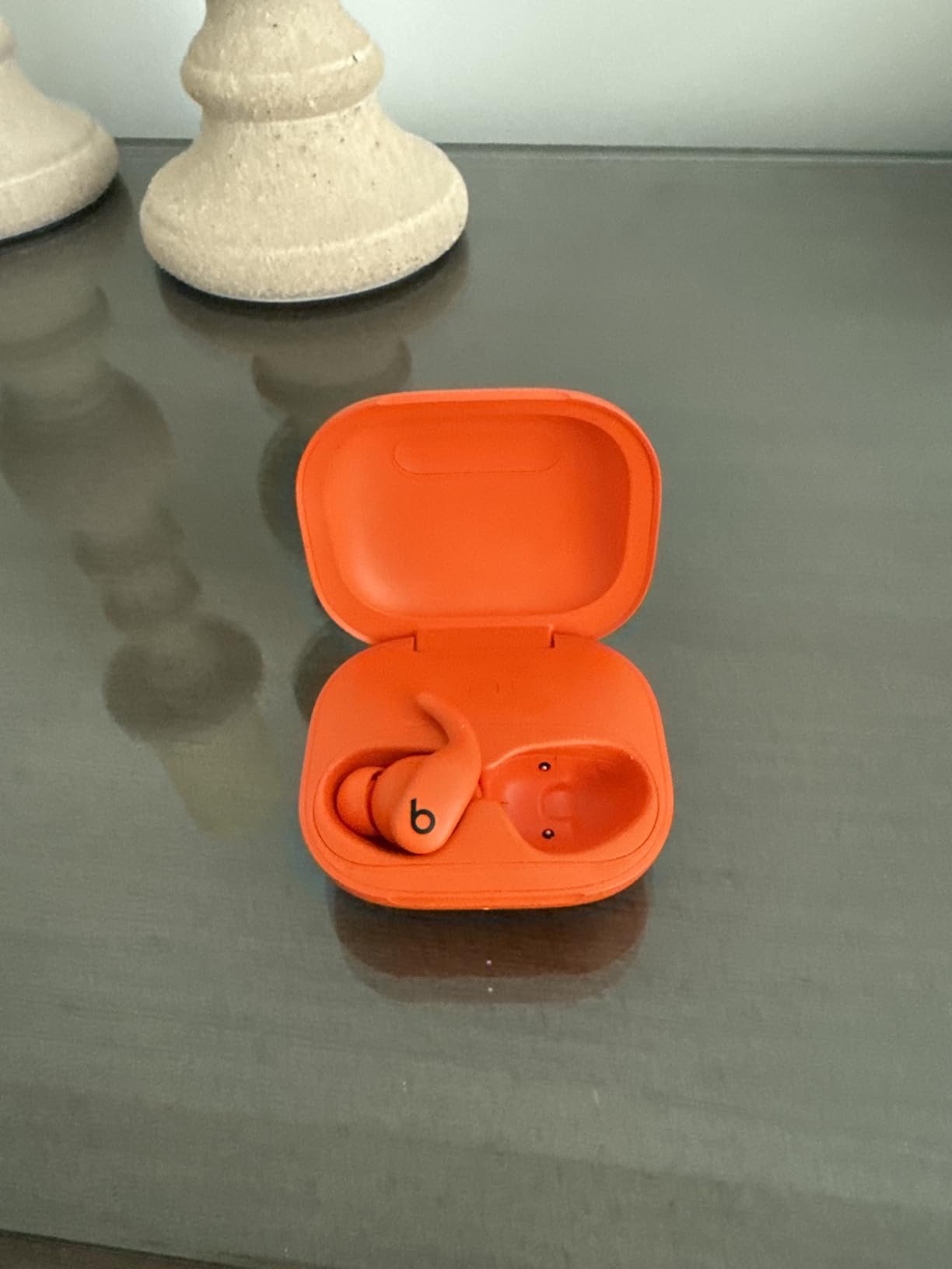 Beats Powerbeats Fit - Wireless Noise Cancelling Workout Earbuds with Secure-Fit Wingtips, Up to 30-Hour Battery Life, Sweat & Water Resistant, Apple & Android Compatible - Gravel Gray - Customer Photo 1