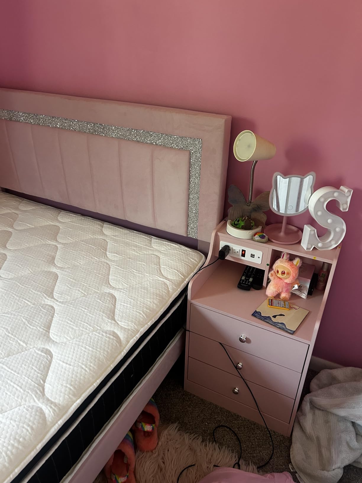 SIMARTH King Mattress 14 Inch, Strengthened King Size Hybrid Mattresses in a Box with Gel Memory Foam and Individual Pocketed Springs for Support & Pressure Relief, Medium Firm King Mattress - Customer Photo 2