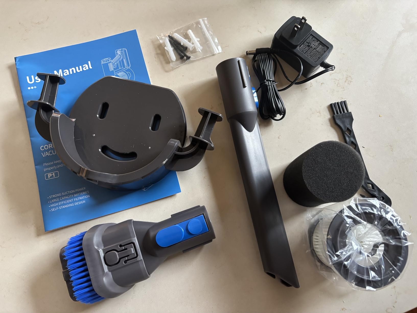 AIRDIYA Cordless Vacuum Cleaner, Upgraded 40Kpa Stick Vacuum Cleaners for Home, 8 in 1 Lightweight with Self-Standing, 1.5L Dust Cup & Anti-tangle, Rechargeable Vacuum for Hard Floors Carpets Pet Hair - Customer Photo 1