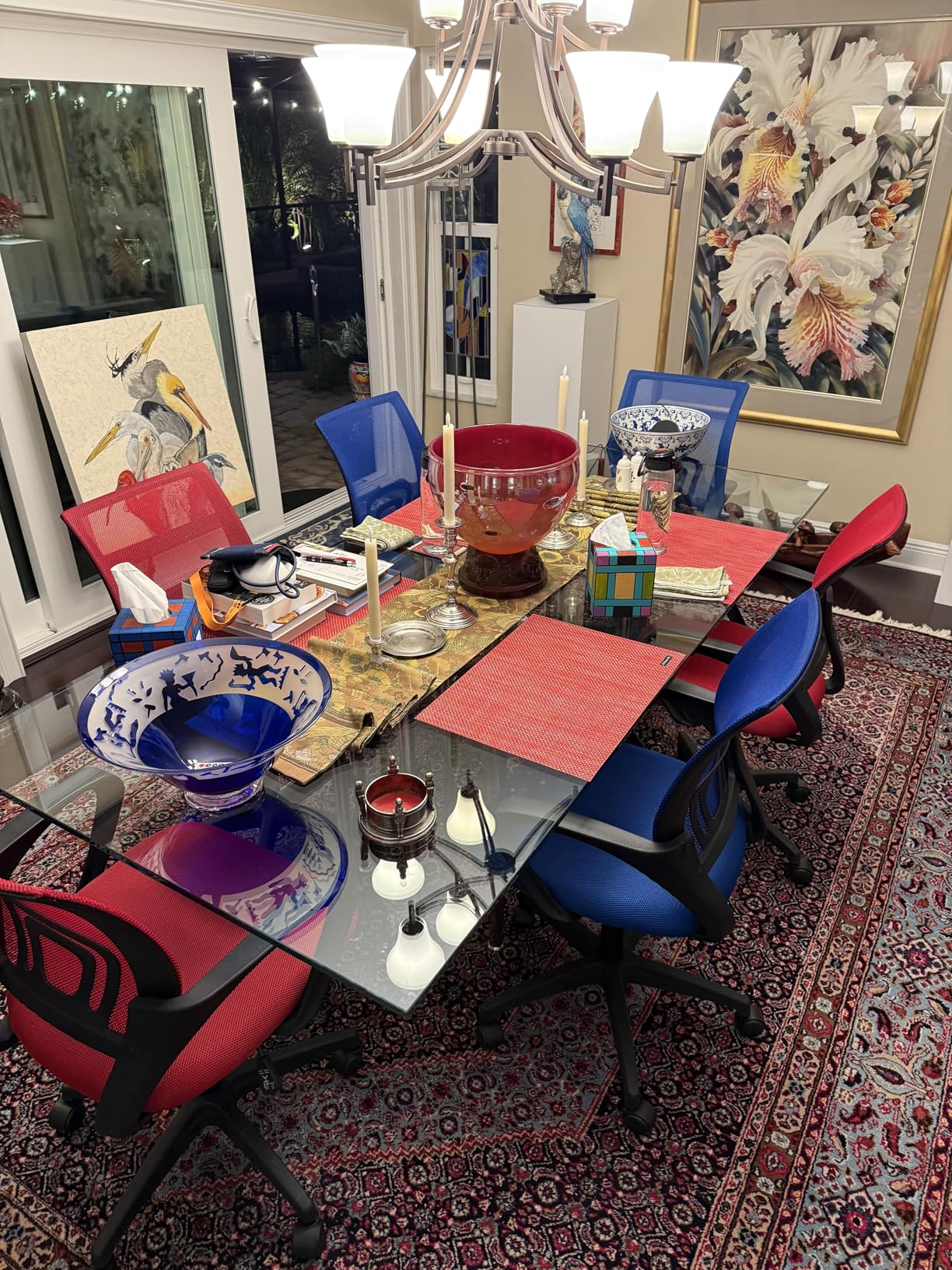 BestOffice | Ergonomic Office Chair | Mid-Back Swivel Desk Chair | Breathable Backrest & Lumbar Support | Adjustable Height | Sponge Seat | Rolling Wheels | Dark Black | for Adults & Women - Customer Photo 1