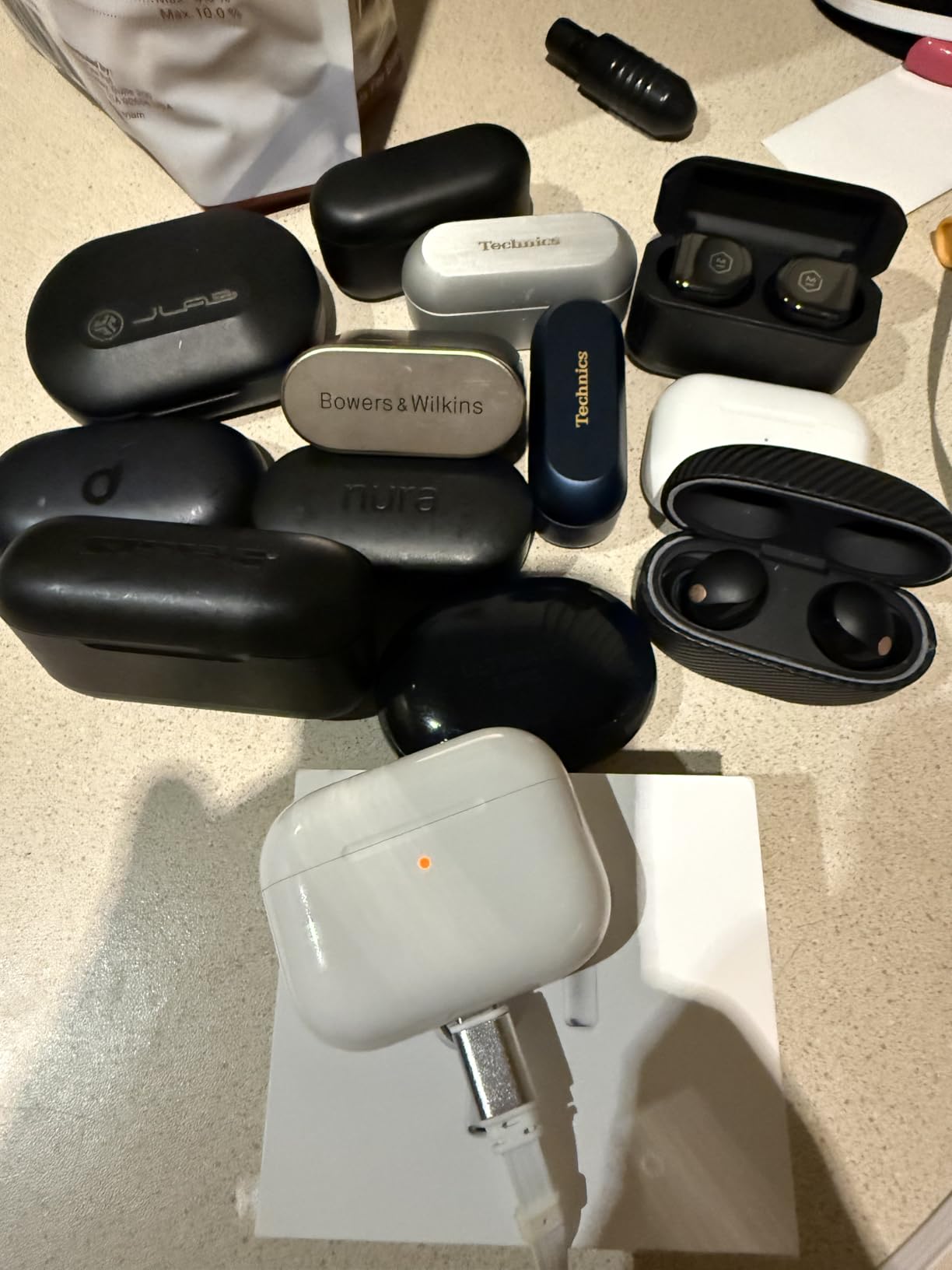 Apple AirPods Pro 3 Wireless Earbuds, Active Noise Cancellation, Live Translation, Heart Rate Sensing, Hearing Aid Feature, Bluetooth Headphones, Spatial Audio, High-Fidelity Sound, USB-C Charging - Customer Photo 2