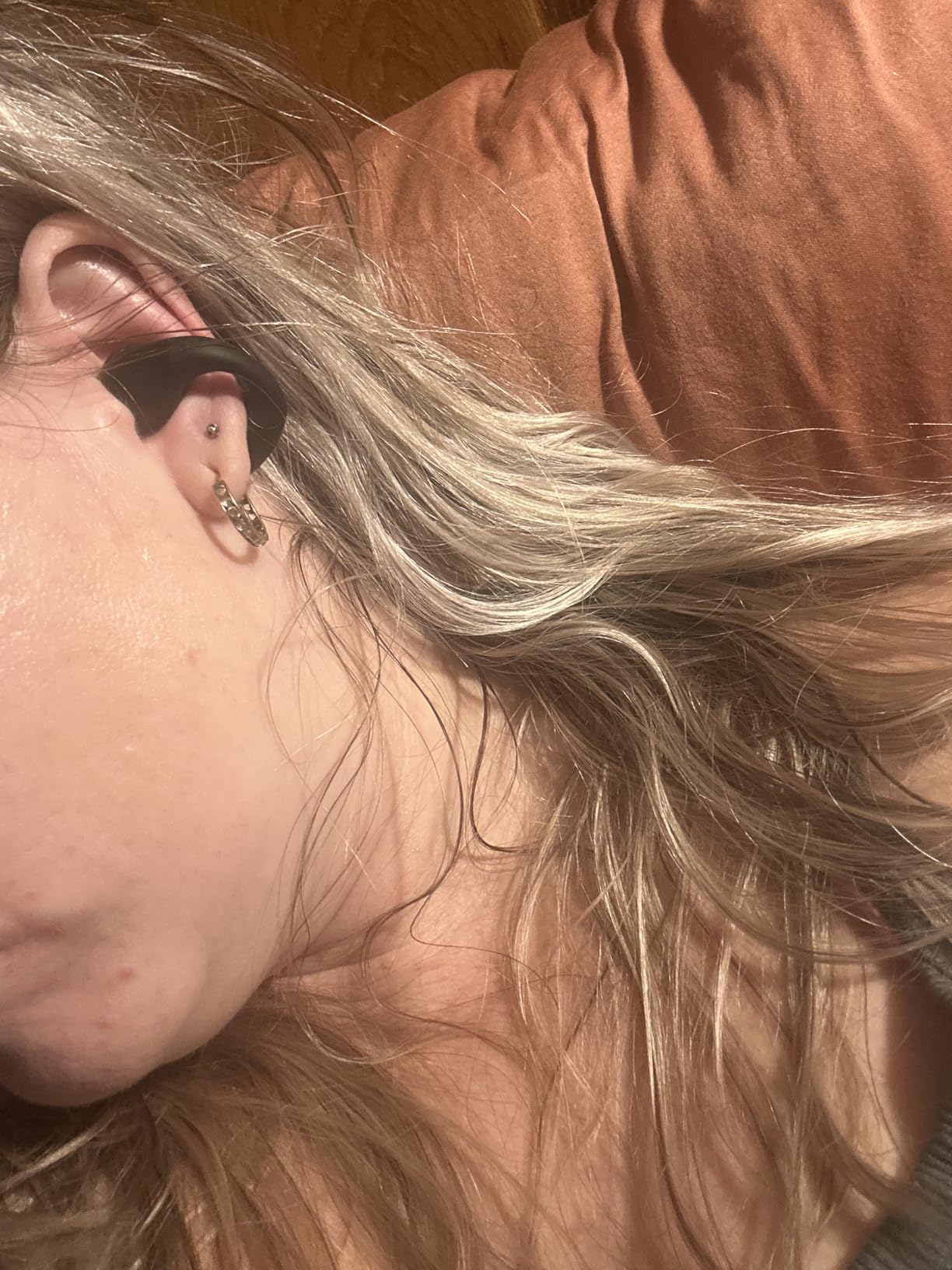 Hybrid Active Noise Cancelling Headphones Wireless, 120Hrs Playtime, 6 ENC Clear Mic, Over Ear Bluetooth Headphones with Hi-Res Audio Comfort Earcup Foldable ANC Headphone for Travel Game Home Office - Customer Photo 2