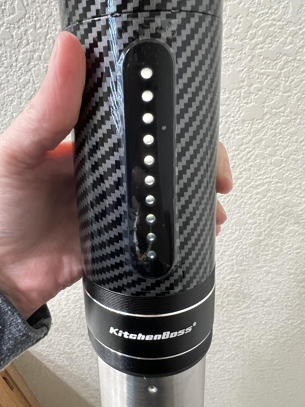 KitchenBoss Wifi Sous Vide Cooker: Ultra-quiet Sous Vide Machine Immersion Circulator APP Control, IPX7 Waterproof All-stainless Steel 1100W Sous Vide Precision Cooker Fast-Heating, Carbon Black - Customer Photo 2