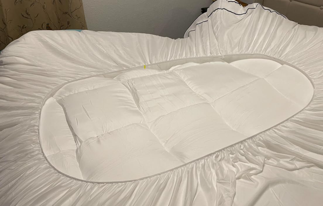 Panyu Dual Layer 4 Inch Memory Foam Mattress Topper Queen Size, 2