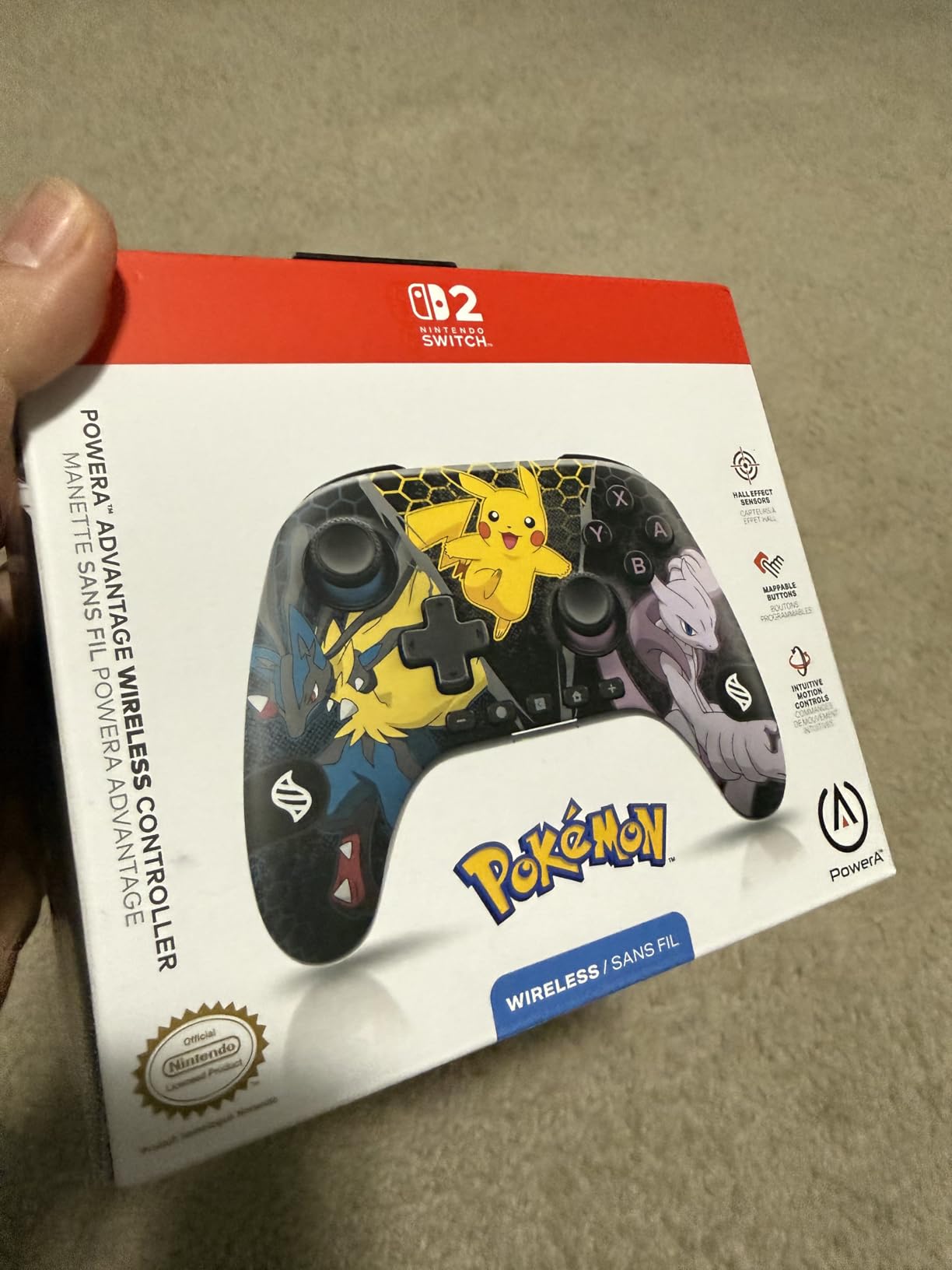 PowerA Advantage Wireless Controller for Nintendo Switch 2 - Black, Officially Licensed, Hall Effects, Mappable Buttons, Pro Controller, C Button, Motion Controls - Customer Photo 2