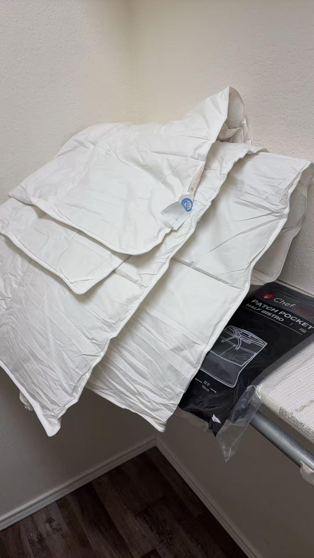 THX9ZRNM 75% Canadian Goose Down Comforter King Size, Ultra Soft 100% Cotton Fabric, 850 Fill Power All Season Duvet Insert, Hotel Luxury Bedding Comforters (White,106