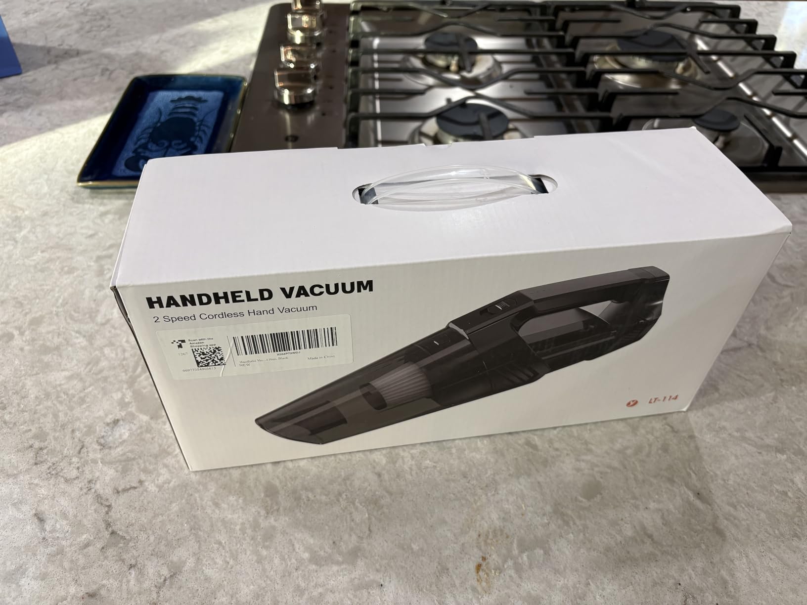 Blestan Handheld Vacuum Cordless Portable Car Vacuum with LED Light, High Power Suction, 3 in 1, Lightweight Rechargeable Hand Vacuum, Hand Held Vacuum Cleaner for Car Home Office, Pet Hair, Black - Customer Photo 1