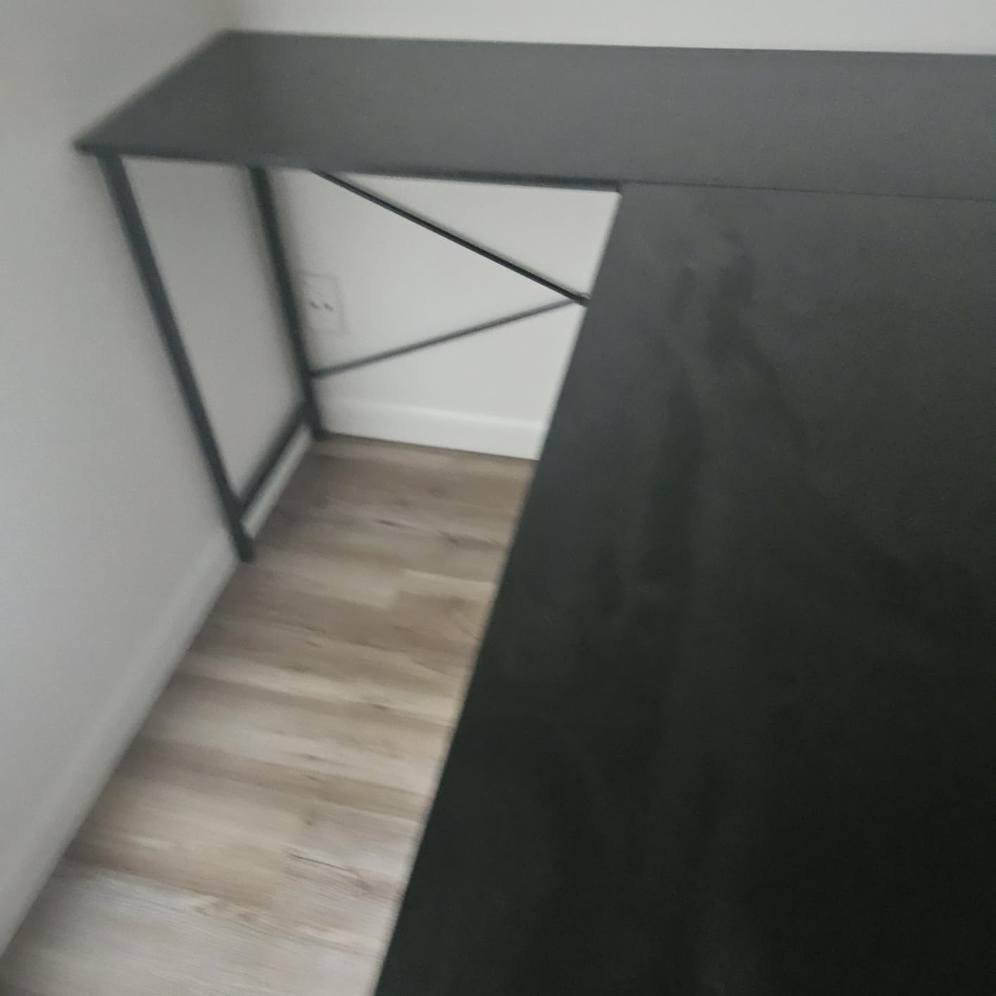 Sagenest L Shaped Desk, 50 Inch Reversible Computer Desk Corner Gaming Table with CPU Stand & Storage Bag, Sturdy Metal Frame PC Workstation for Home Office - Customer Photo 2