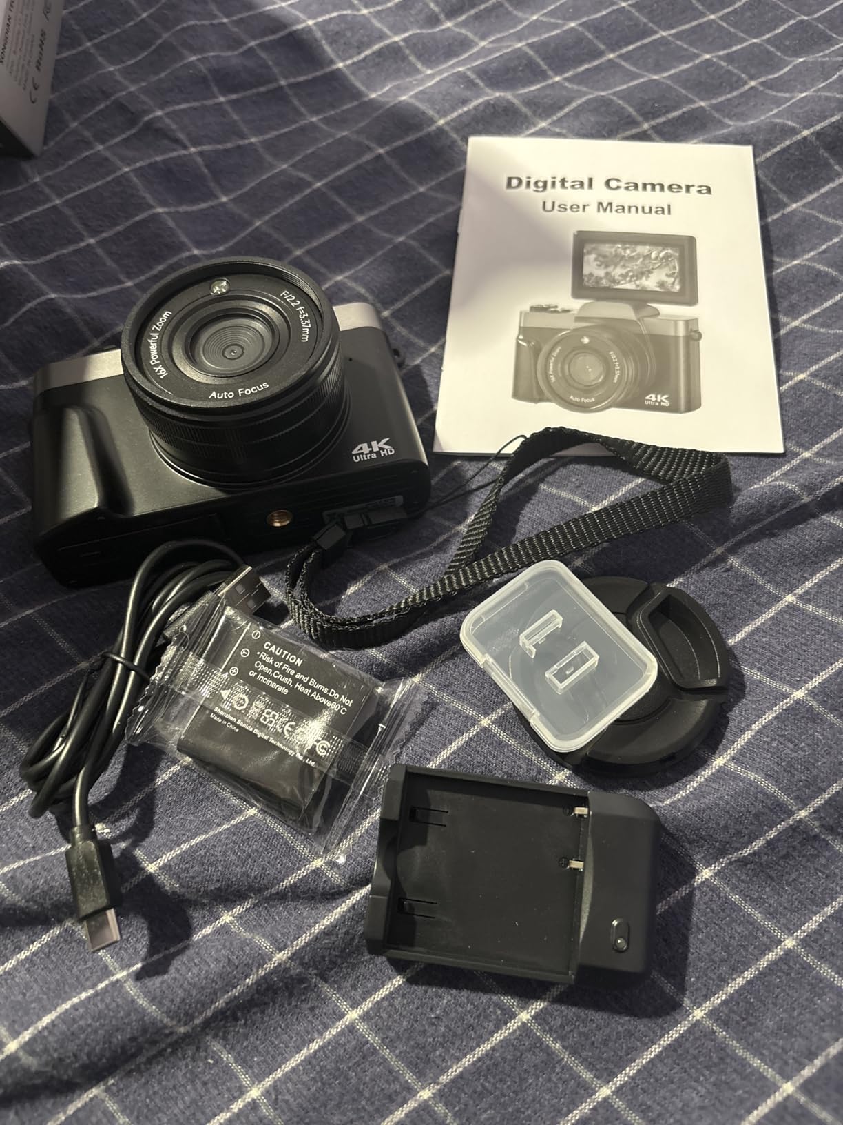 4K Digital Camera for Photography with WiFi 64MP Auto-Focus Vlogging Camera for YouTube Video 3'' 180° Flip Screen 4K Cameras 16X Zoom Anti-Shake Compact Point and Shoot Cameras with SD Card customer photo 2