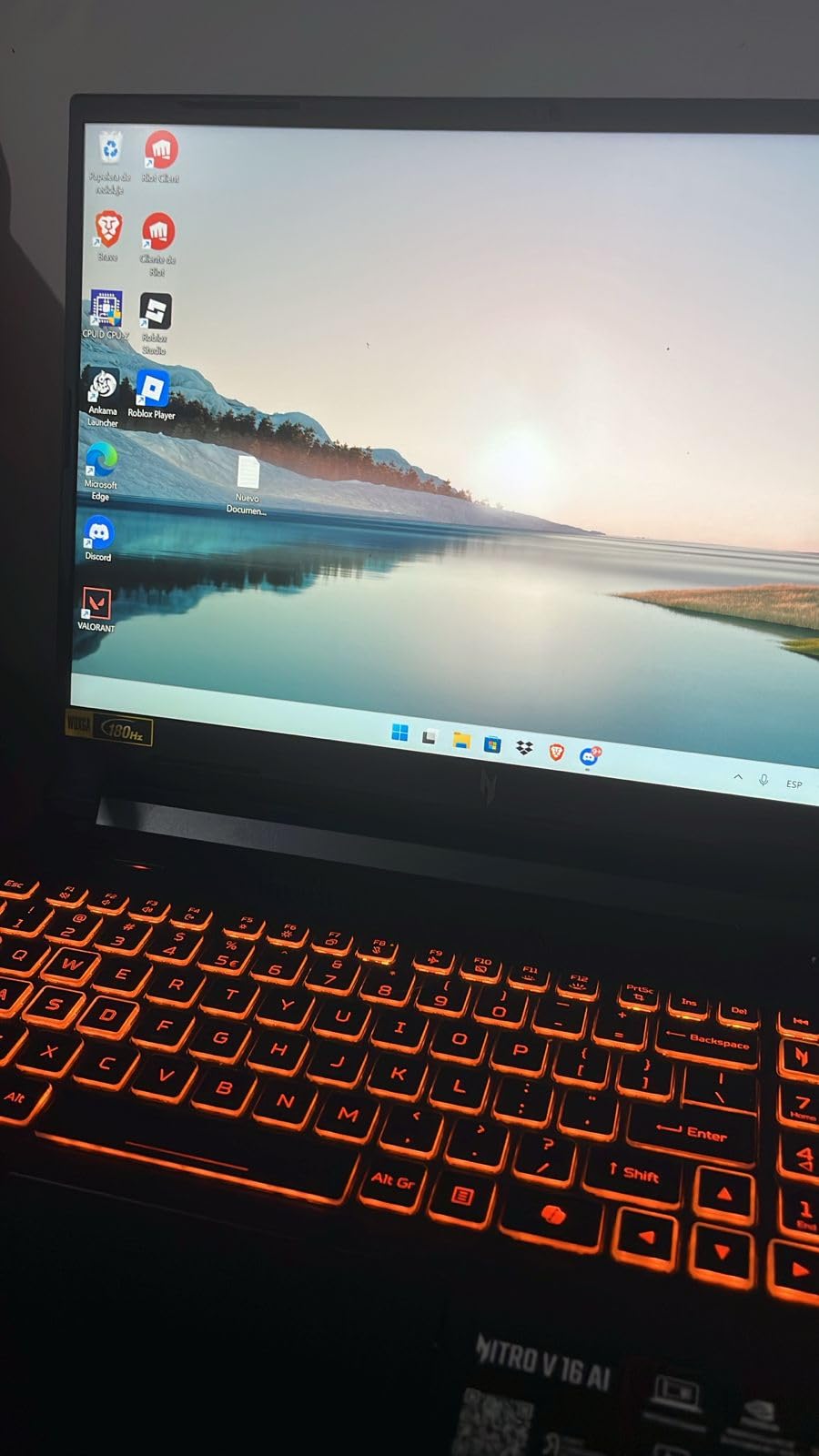 acer Nitro V 16 AI WUXGA (1920 x 1200) IPS 180Hz Gaming Laptop AI PC, AMD Ryzen 5 240 Processor, NVIDIA GeForce RTX 5050 8GB GDDR7 VRAM, 16GB RAM, 512GB SSD, (16