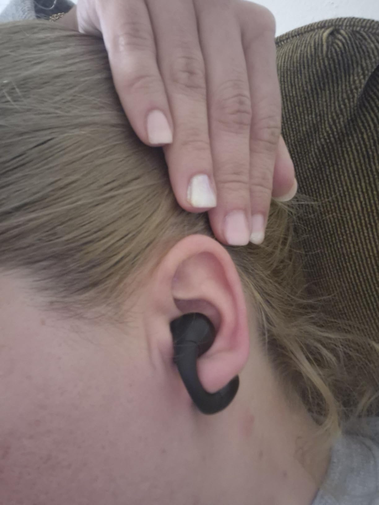 Hybrid Active Noise Cancelling Wireless Earbuds 80 Hrs Playtime Hi-Res Stereo Sound Bluetooth Headphones with Transparency Mode Ear Buds with Earhooks ANC Sports Earphones for Workout Running Travel - Customer Photo 1