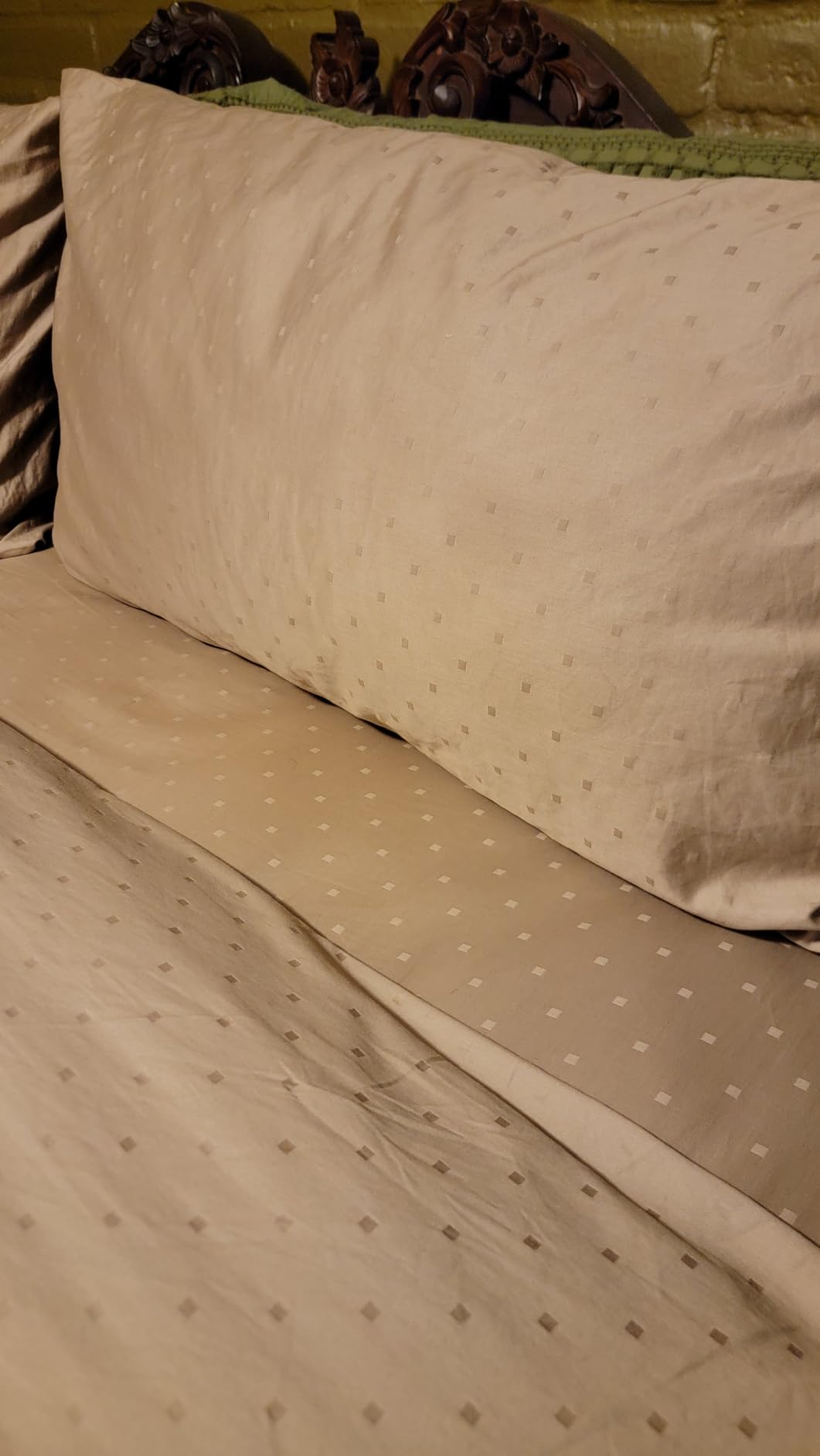 100% Egyptian Cotton Sheets King Size - Naturally Cooling & Breathable 4 Piece Silky Sateen Weave King Size Sheets Set, Ultra-Soft & Durable Hotel Luxury Sheets with 15