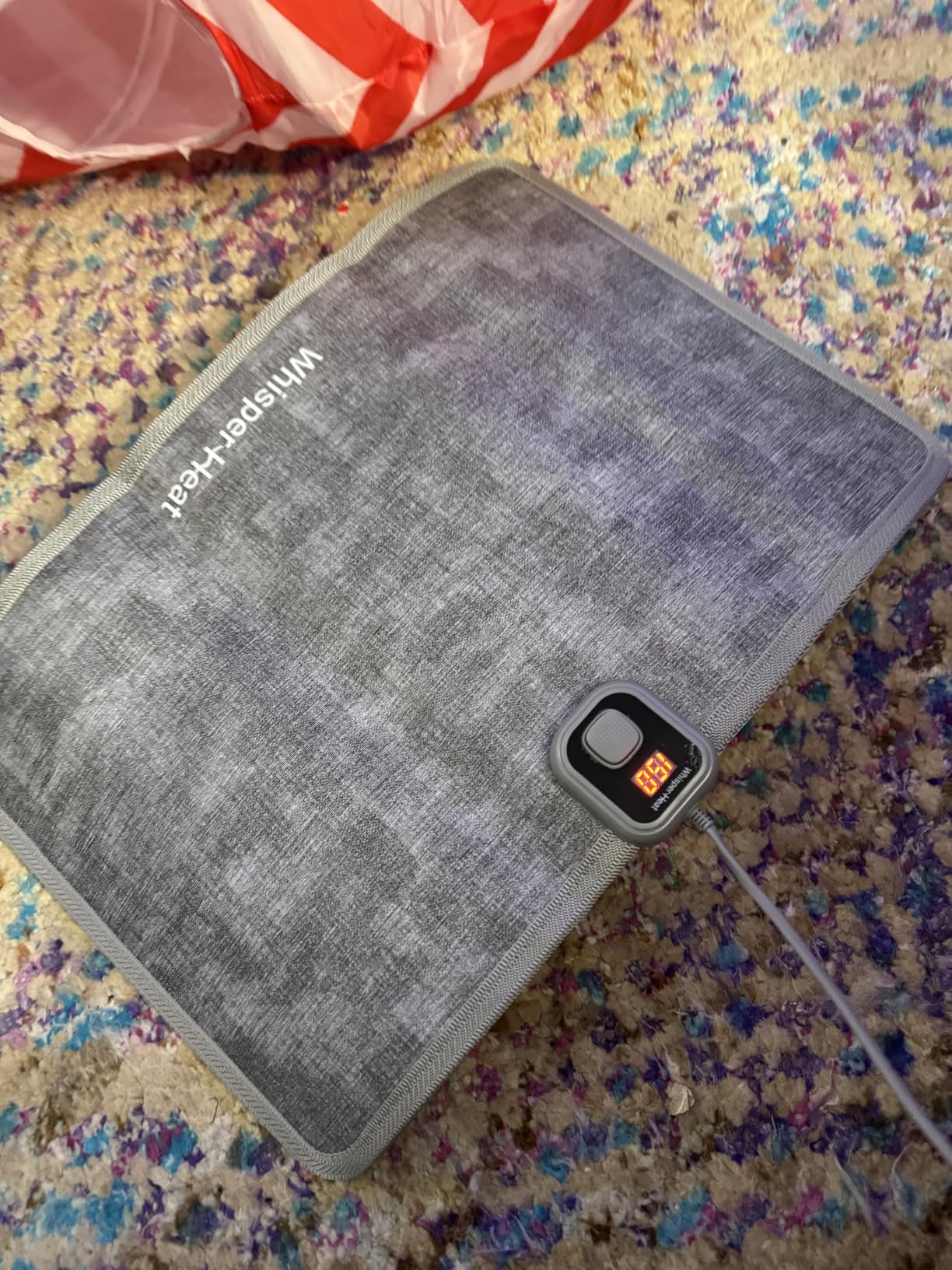 WhisperHeat Heated Floor Mat – Electric Tap-to-Activate Foot & Floor Warmer- Silent, Energy-Efficient Underfoot Heating Mat - Customer Photo 4