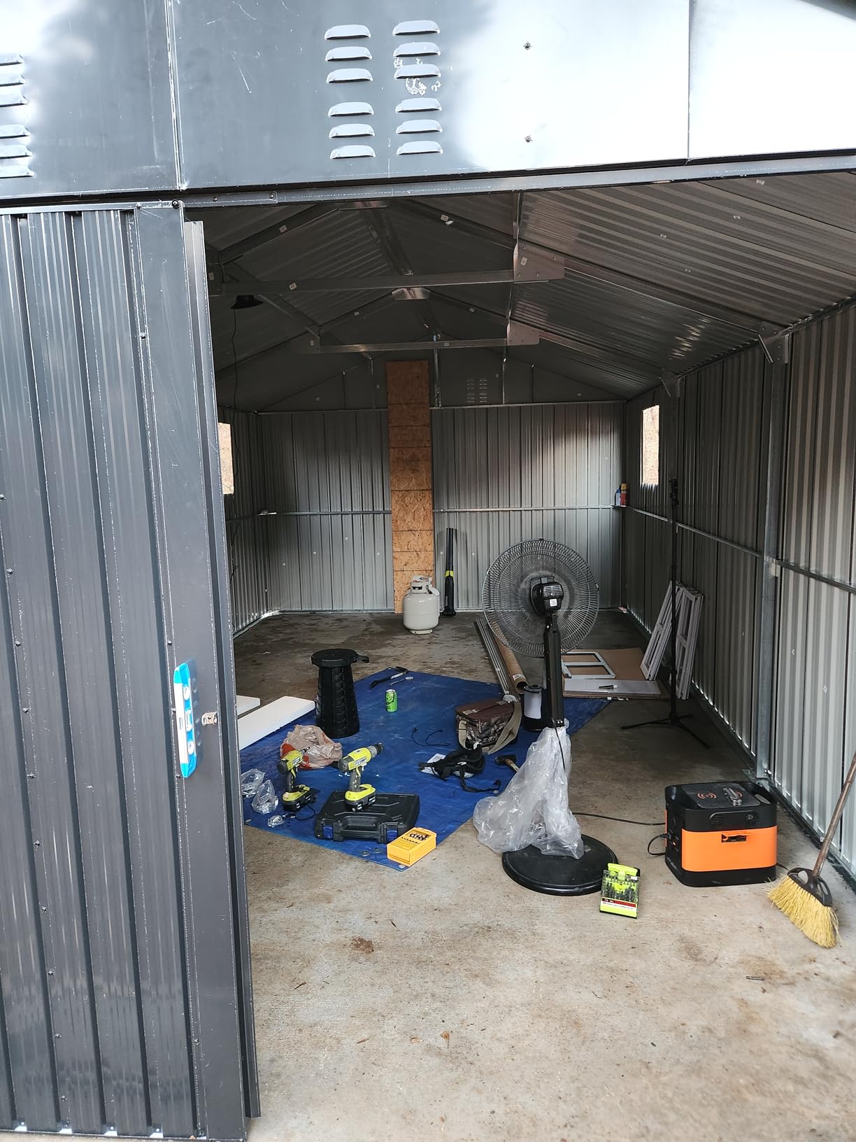 GarveeLife 12x20 FT Metal Carport, Enclosed Car Port with Reinforced Frame and Steel Roof for All-Weather Use, Metal Garage Shed for Full-Sized Pickup Trucks - Customer Photo 2