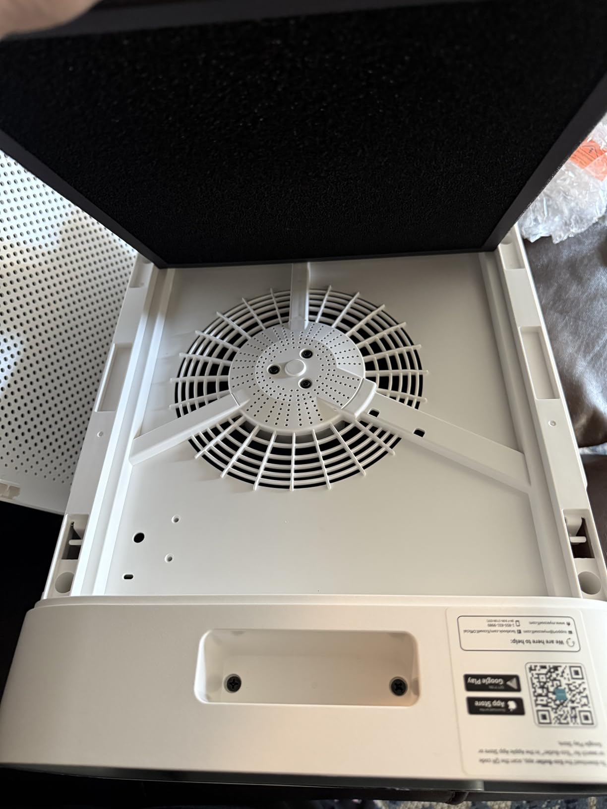 Air Purifiers for Home Large Room, Cover Up to 2400 Ft² with True HEPA Filter, Smart Mode, PM2.5 Air Quality Display, 22dB Sleep Mode, Aromatherapy with 2X-Purification & 360°Air Outlet, HAP603, White - Customer Photo 2