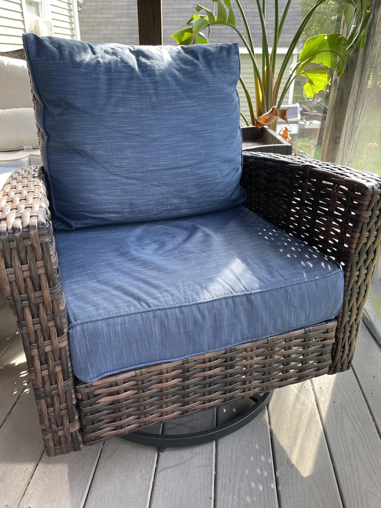 HERA'S HOUSE 8-Piece Outdoor Furniture Set with Fire Pit Table, Patio Conversation Set with 5.5