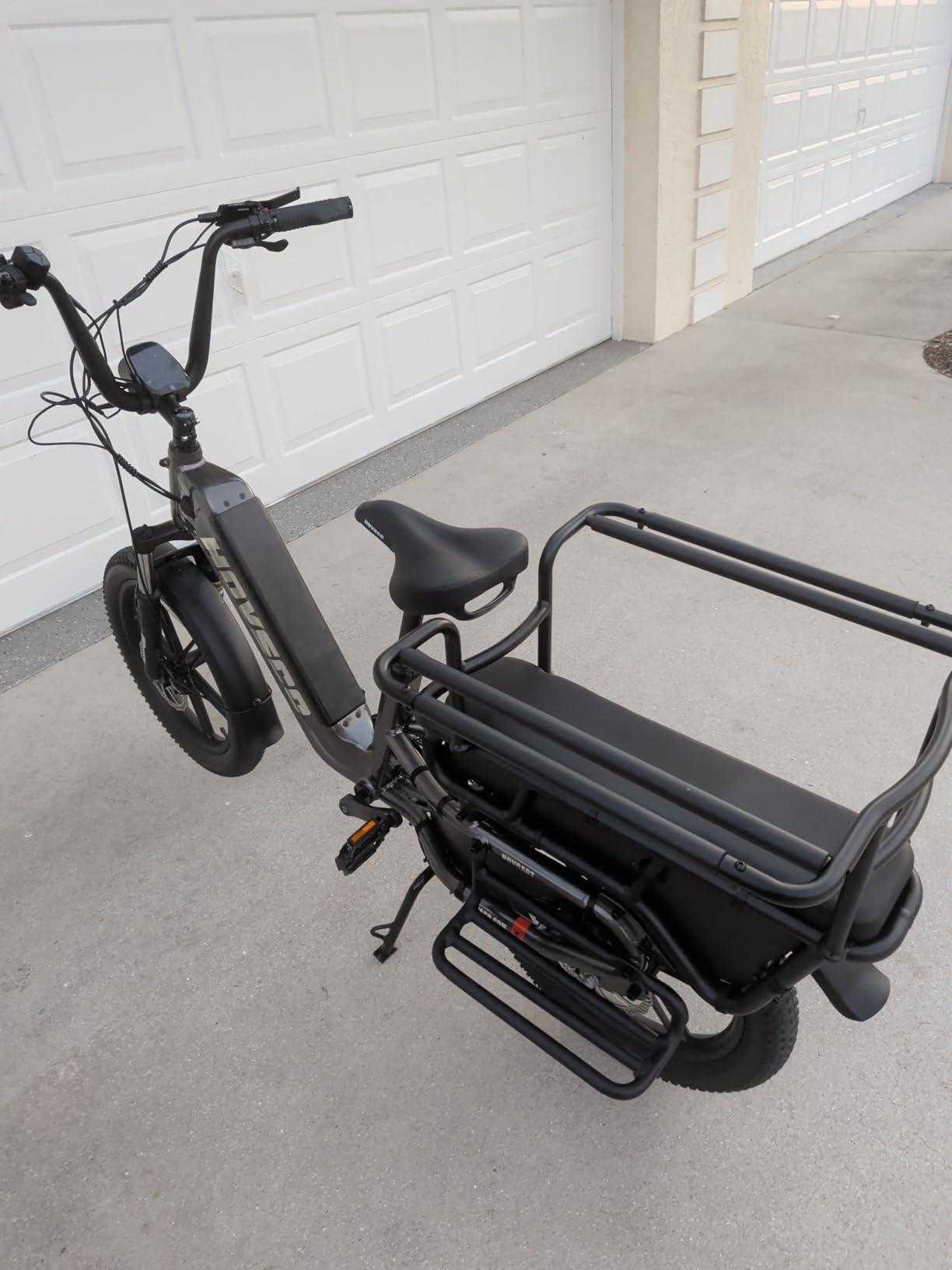 HOVSCO Family Electric Bike with Child Seat - 1300W 28MPH Fat Tire Ebike, 48V 15Ah Battery, Space Aluminum Step-Through Frame, Hydraulic Brakes & APP Control, UL 2849 Certification - Customer Photo 1