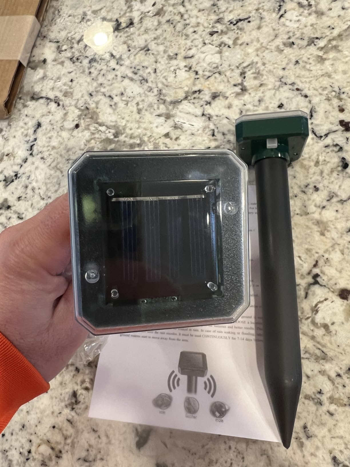 Solar Powered Ultrasonic Repeller 4-Pack - Customer Photo 4