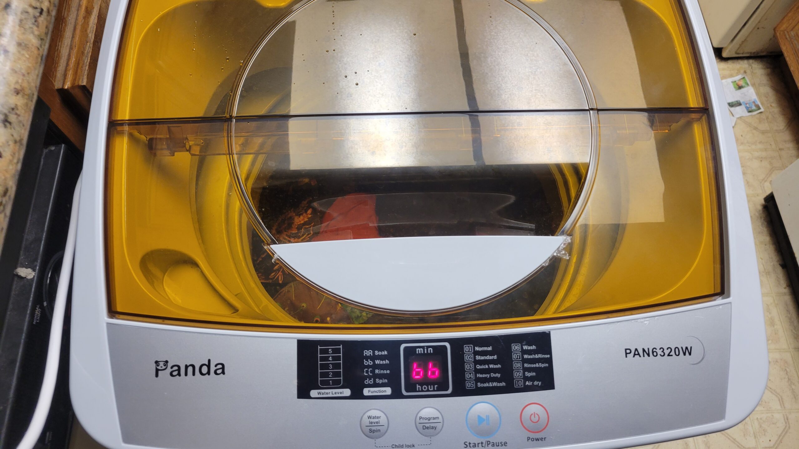 Portable Washing Machine, 22lbs Twin Tub Mini Laundry Washing Machine with Drain Pump, 14lbs Washer & 8lbs Spinner Combo, Compact Semi-Automatic Washer for Apartments, Dorms, RVs. Bluish Grey - Customer Photo 2