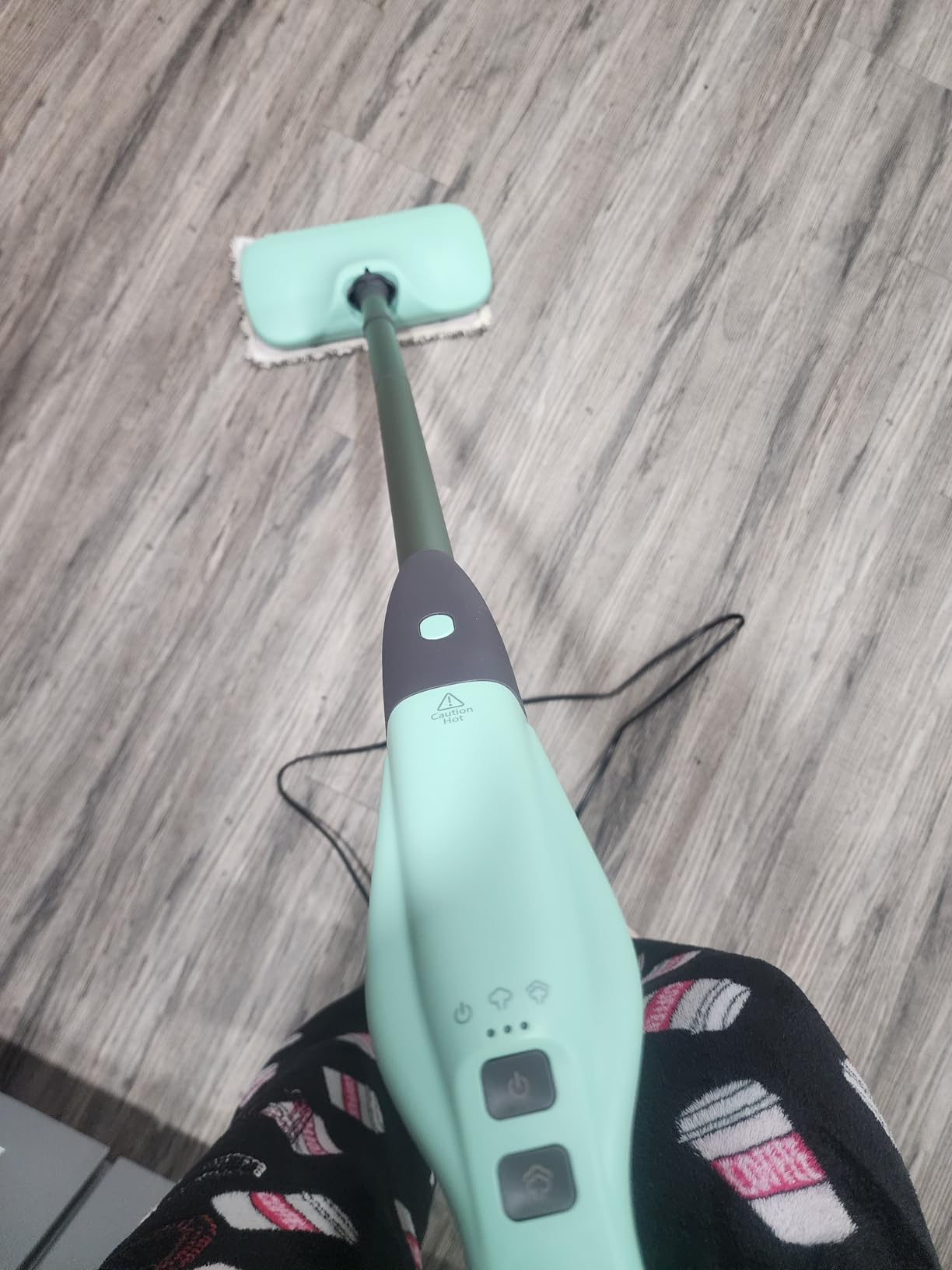 Standable Safe & High Temp Steam Mop Cleaner for Deep Cleaning, Powerful MultiPurpose and Heavy Duty Handheld Steam Cleaner, Detachable Floor Steamer with 18 Accessory for Hardwood Laminate Tile Grout - Customer Photo 1