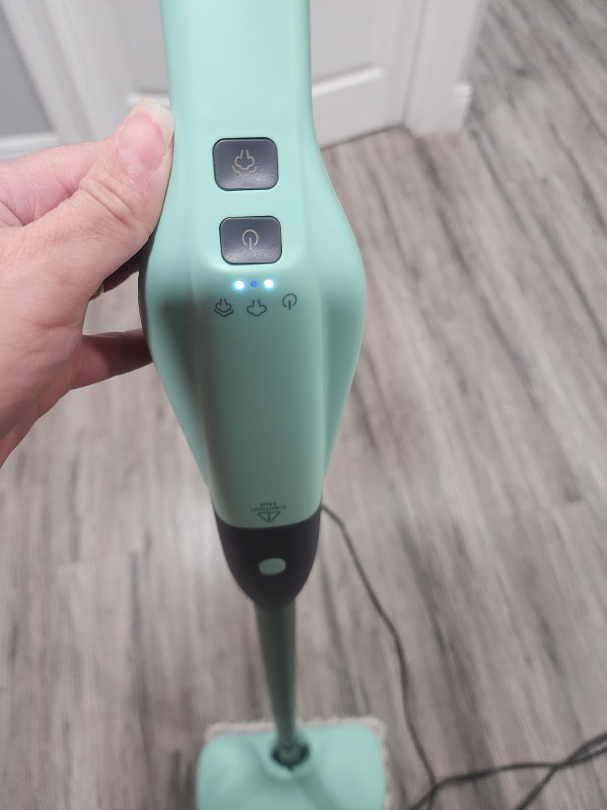 Standable Safe & High Temp Steam Mop Cleaner for Deep Cleaning, Powerful MultiPurpose and Heavy Duty Handheld Steam Cleaner, Detachable Floor Steamer with 18 Accessory for Hardwood Laminate Tile Grout - Customer Photo 2