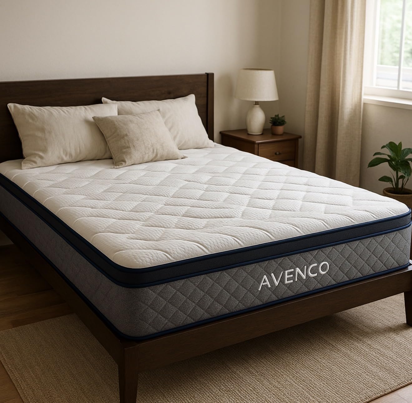 Avenco 12 Inch Queen Mattress, Hybrid Mattress with Smarts Coil Pocket Springs for Targeted Support and NanoGel Memory Foam for Cool Night Sleep, Motion Isolation for Couples, CertiPUR-US Certified - Customer Photo 4
