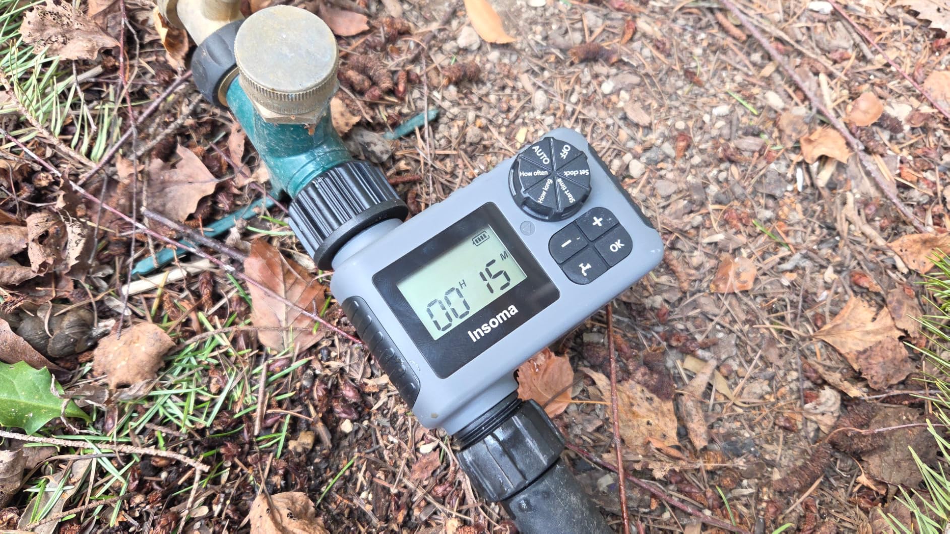 Insoma WiFi Water Timer for Garden Hose, Smart Sprinkler Timer, APP Remote Control WiFi Hose Timers, Voice Control with Alexa, Rain Delay and Manual Mode for Yard Lawn Watering - Customer Photo 2