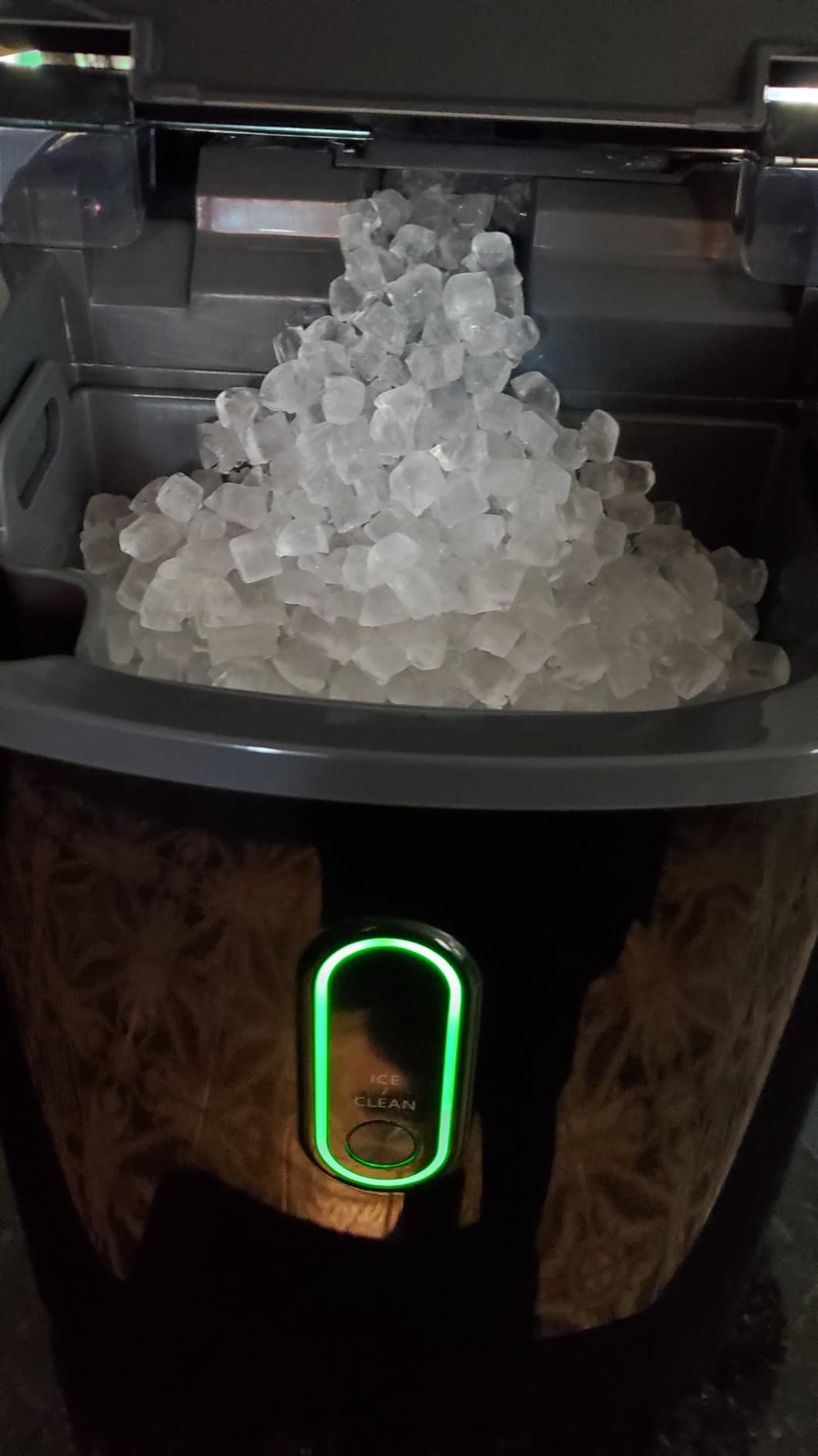 Silonn Nugget Ice Makers Countertop,Timer Pebble Ice Maker with Soft Chewable Ice, 44lbs per Day Ice Machine with Self-Cleaning,One-Click Operation, Stainless Steel - Customer Photo 2