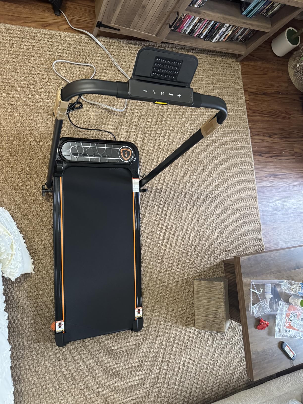 Walking Pad with 15% 12-Level Auto Incline & Handle Bar, 450 lbs Capacity UI Screen, Rayspace 3.5HP Quiet Under Desk Treadmill, Speaker, APP & Remote Control, Treadmills for Home Hiking - Customer Photo 4