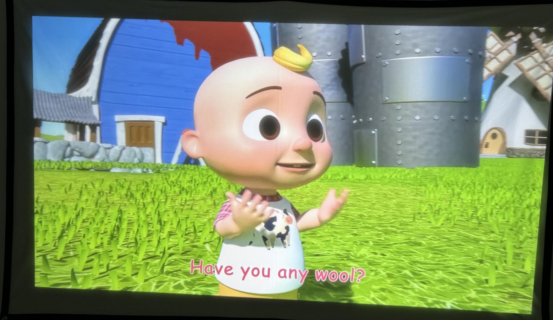 HAPPRUN 2500 ANSI Lumens Outdoor Projector with Built-in Streaming Apps, 4K Decoding Resolution, Dolby Audio, WiFi 6 and Bluetooth 5.2 for Indoor and Outdoor Home Theater customer photo 1