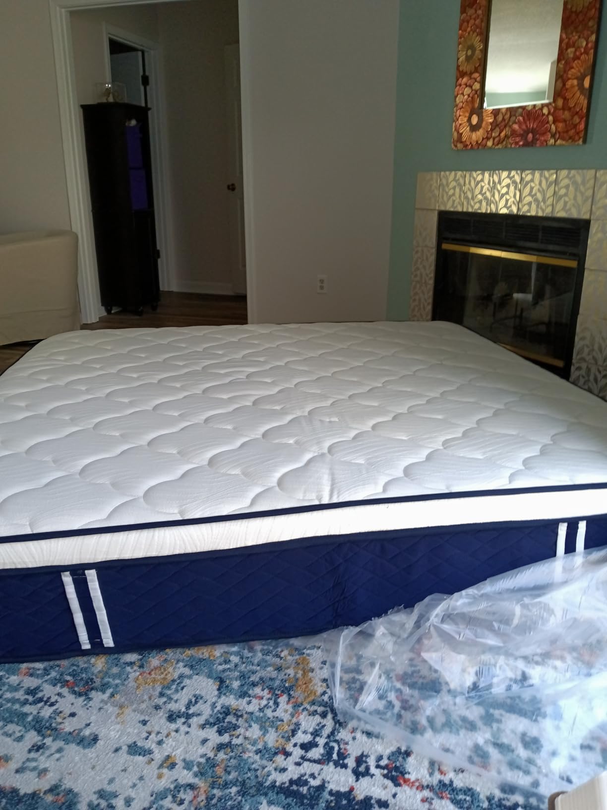 RRESTA Firm Queen Mattress 14 Inch - Hotel Collection Hybrid Mattress with 7-Zone Support for Spinal Alignment & Back Pain Relief, 395-Night Trial, CertiPUR-US & Fiberglass-Free - Customer Photo 1