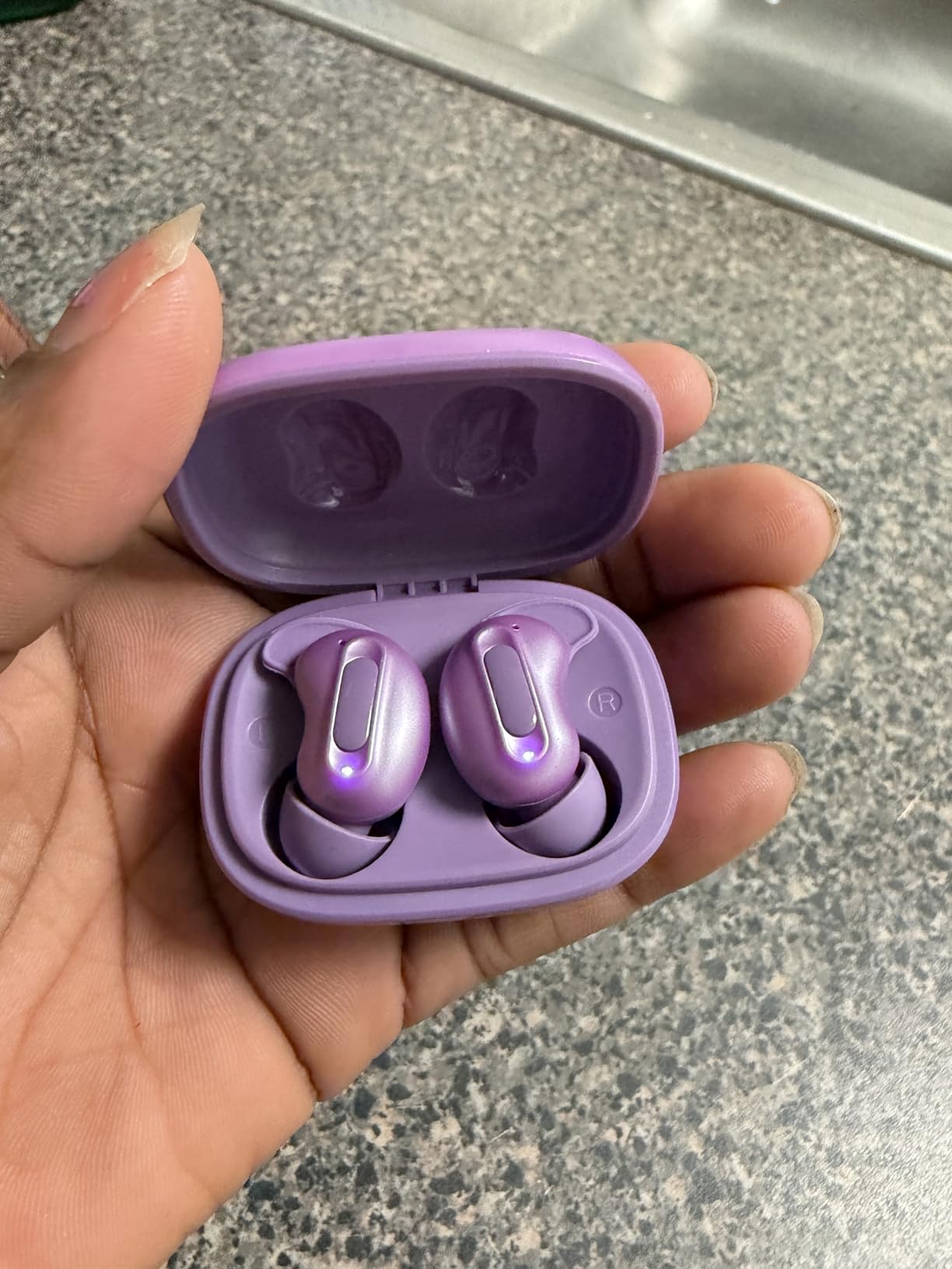 Sleep Earbuds, Mini ANC Wireless Earbuds Bluetooth 5.4 Headphones Deep Bass Stereo, 48H Playtime Ear Buds, 4 ENC Noise Cancelling Mic, In Ear IP7 Waterproof Earphones for Side Sleepers,Touch Control - Customer Photo 1