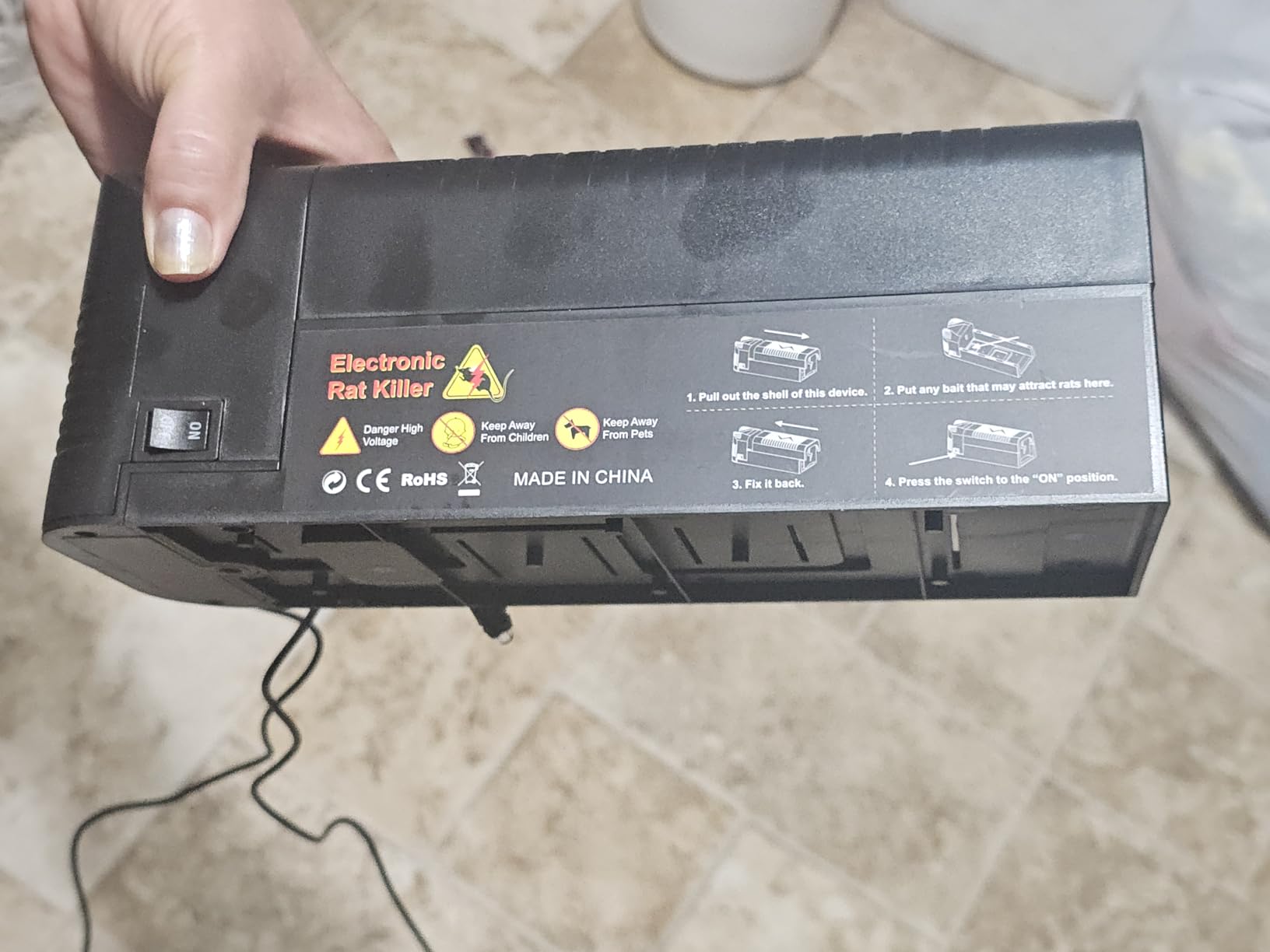 2 Pack Electric Mouse Traps Indoor for Home, Reusable No-Touch Electric Mouse Trap Zapper with Powerful Voltage Effectively Kills Mice in Living Rooms, Kitchens, Garages, and More - Customer Photo 1