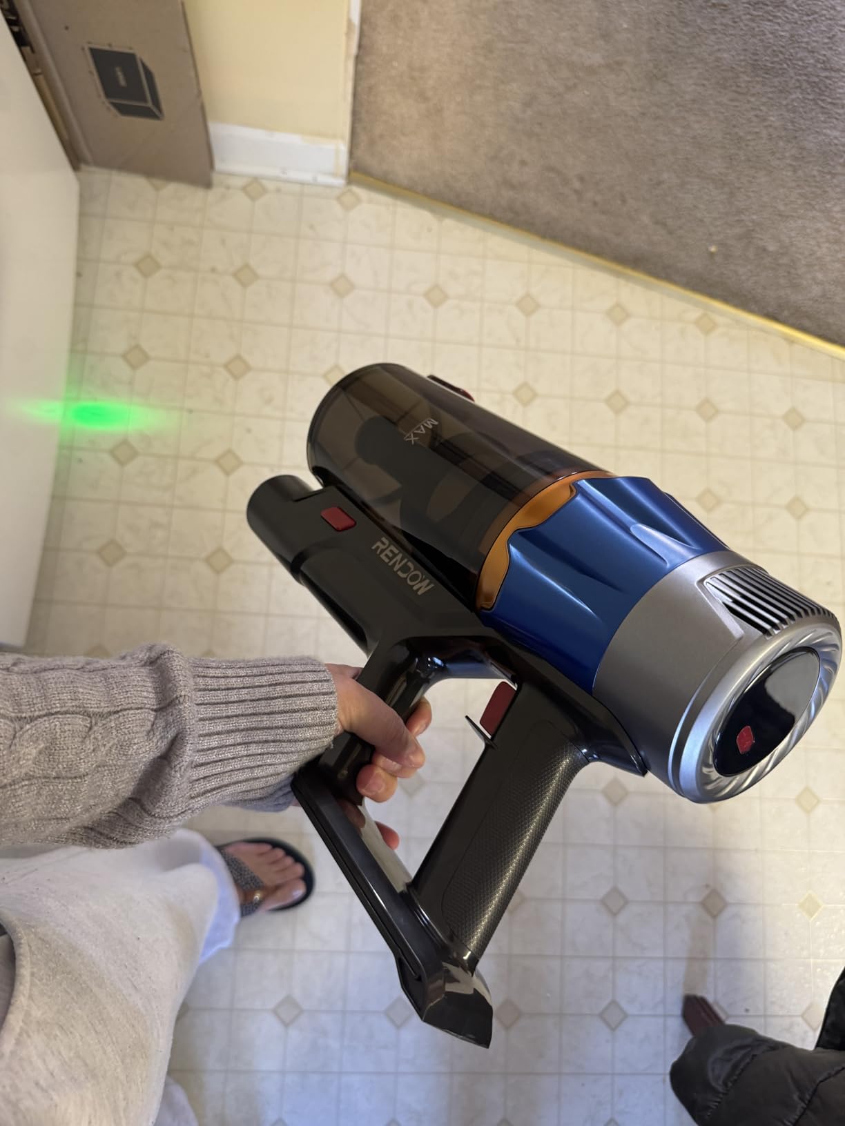 Cordless Vacuum Cleaner,Upgraded 50KPA 600W 70 Mins Stick Vacuum with Self-Standing,Touch Screen, Rechargeable, Lightweight,Anti-tangle Wireless Vacumm,Vacuum Cleaners for Home/Pet Hair/Carpets/Floors - Customer Photo 1