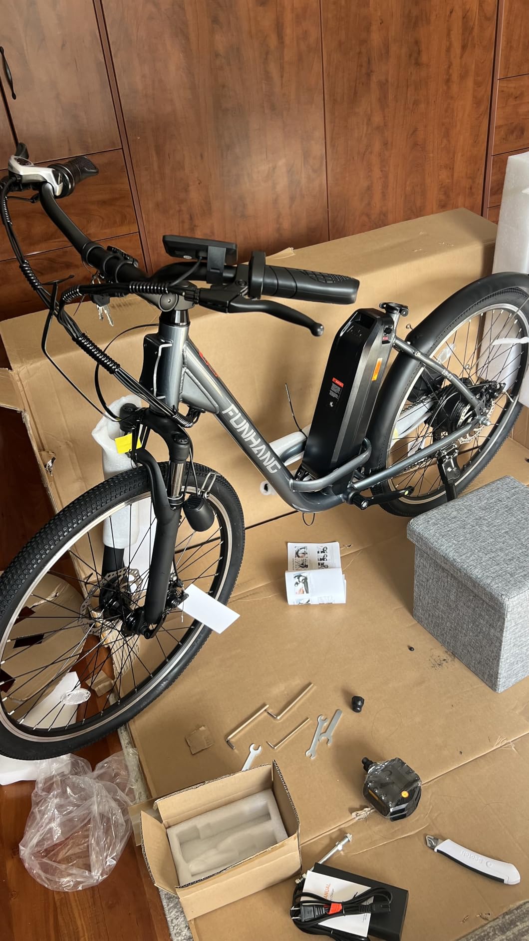 Funhang Electric Bike for Adults, 26