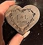 sufall Personalized Ring Box Gifts for Wife and Girlfriend Custom Engraved Flip Wooden Jewelry Box Wedding Gift Engagement Ring Holder Birthday Christmas Valentine Gifts for Her Heart Ring Box - Customer Photo 1