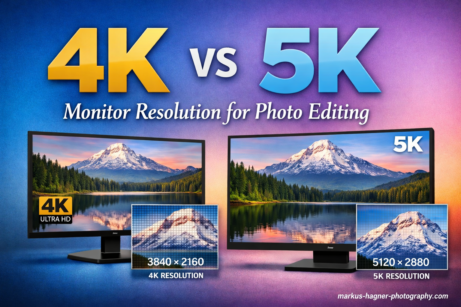 4K vs 5K Monitor Resolution for Photo Editing