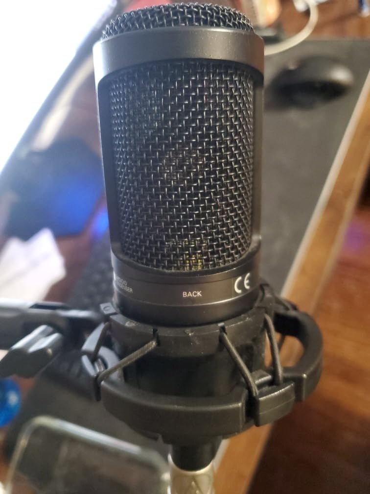 Audio-Technica AT2020 Cardioid Condenser Studio XLR Microphone, Ideal for Project/Home Studio Applications, Black customer photo 1