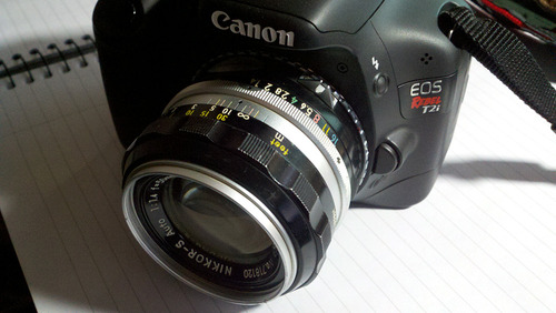 Fotodiox Lens Mount Adapter - Nikon Nikkor F Mount D/SLR Lens to Canon EOS (EF, EF-S) Mount SLR Camera Body customer photo 1