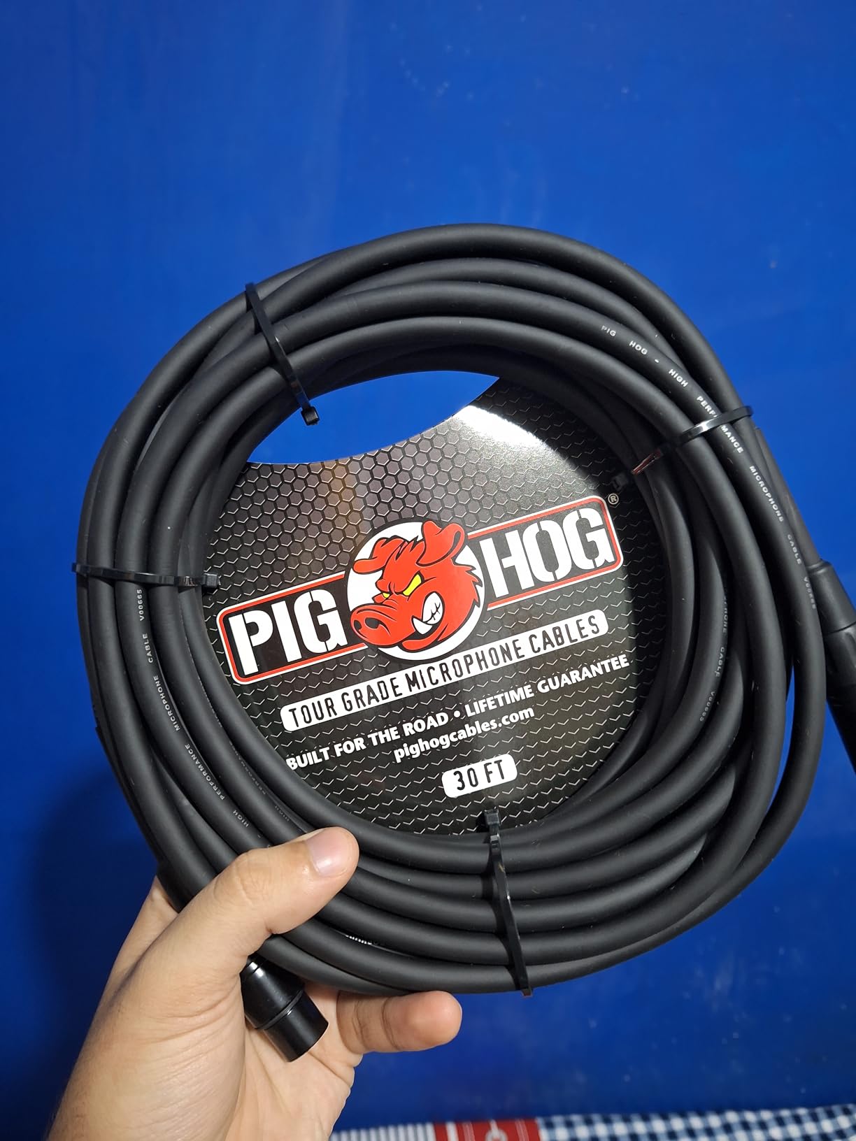 Pig Hog PHM15 High Performance 8mm XLR Microphone Cable, 15 Feet, Black customer photo 1