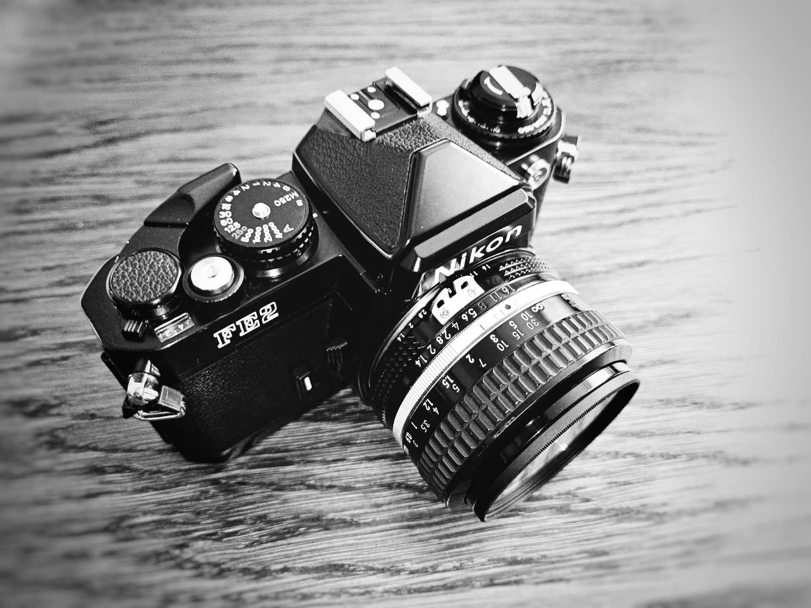 FE2 film SLR camera with black body; no lens customer photo 2