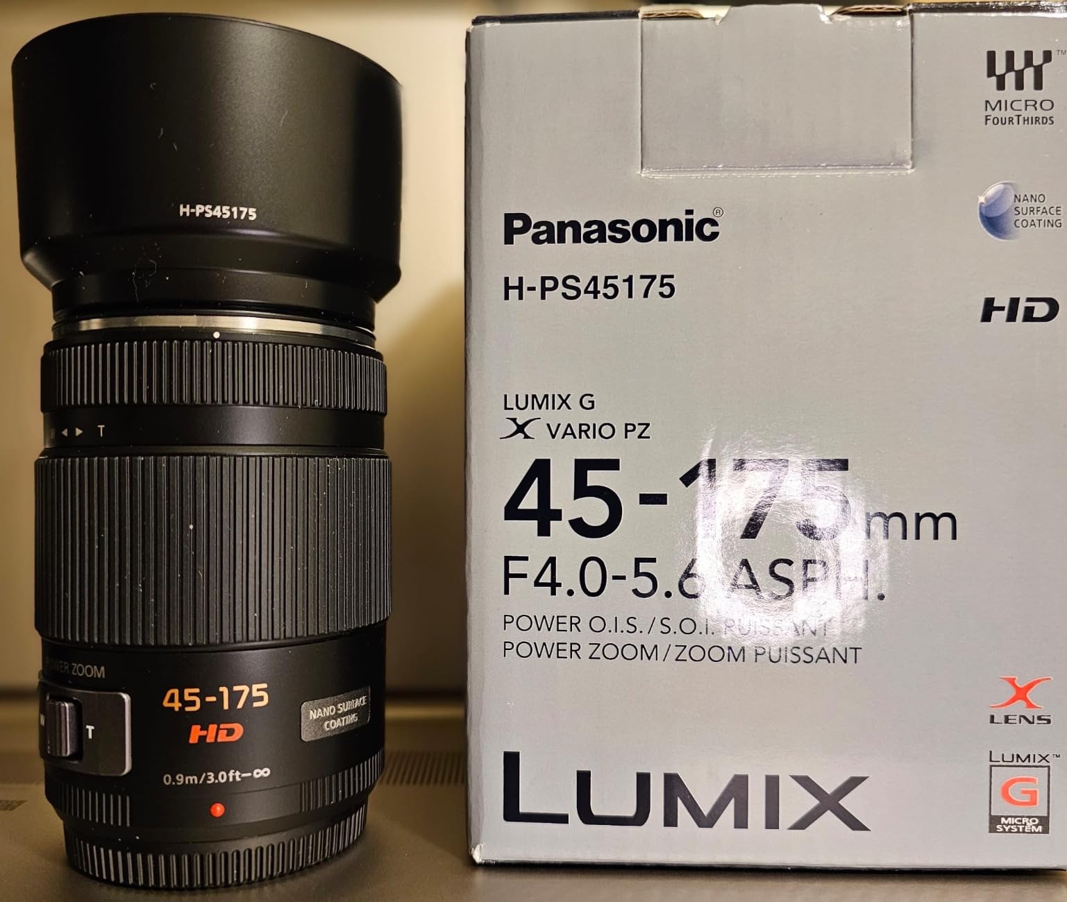 Panasonic LUMIX G X Vario Power Zoom Lens, 45-175MM, F4.0-5.6 ASPH, MIRRORLESS Micro Four Thirds, Power Optical I.S, H-PS45175K (USA Black) customer photo 1