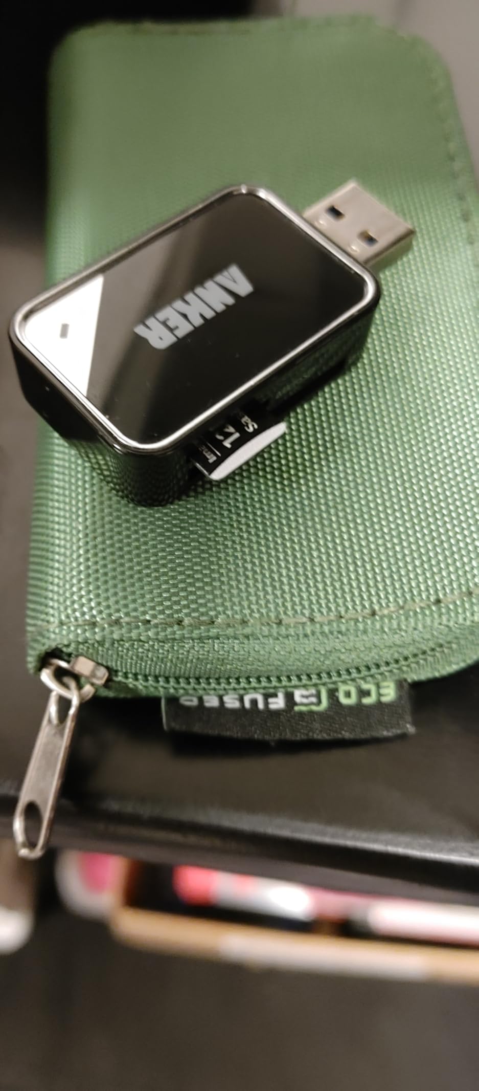 Anker USB 3.0 Micro SD Card Reader, 5Gbps 2-in-1 SD Card Reader to USB Adapter for SDXC, SDHC, MMC, RS-MMC, Micro SDXC, Micro SD, Micro SDHC, UHS-I Cards - USB A CardReader customer photo 2