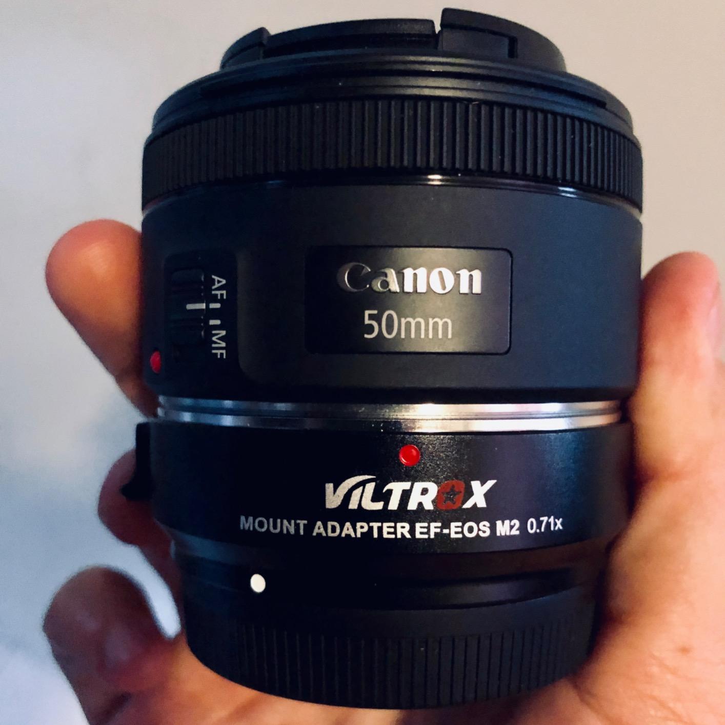 VILTROX EF-EOS M Lens Mount Auto Focus Adapter, Compatible with Canon EF/EF-S Lens to Canon EOS M (EF-M Mount) Mirrorless Camera Body EOS M100 M50 M3 M10 M6 M5 customer photo 1