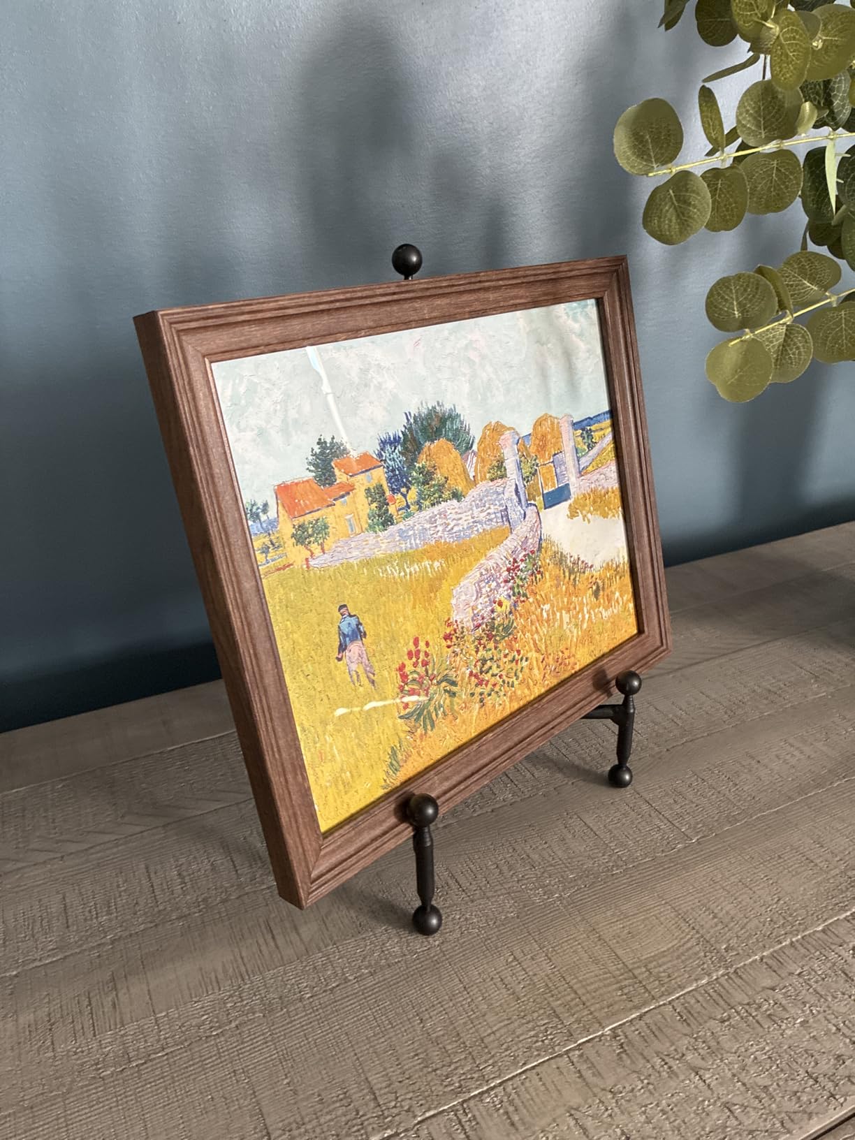 TRIPAR Modern Tripod Easel Display, Black Finish - Lightweight & Durable Design - Perfect for Displaying Decorative Pictures, Artwork, Plates, Tiles, & More (12 Inch) customer photo 2